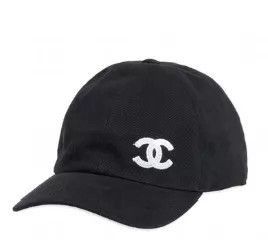 Chanel Black Embroidered Baseball Cap Size ONE SIZE - 2 Thumbnail