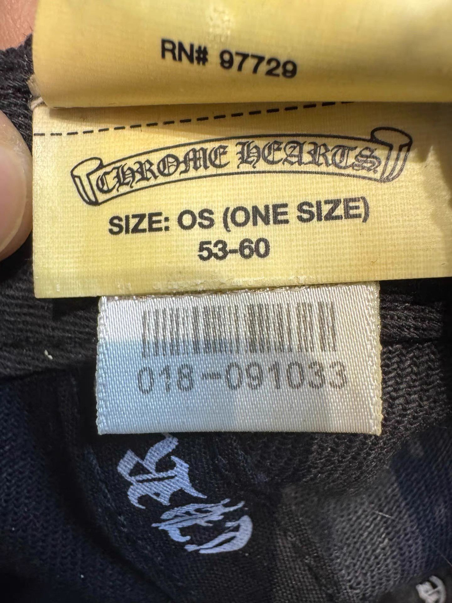 Chrome Hearts Black Embroidered Graphic Snapback Hat Size ONE SIZE - 4 Thumbnail
