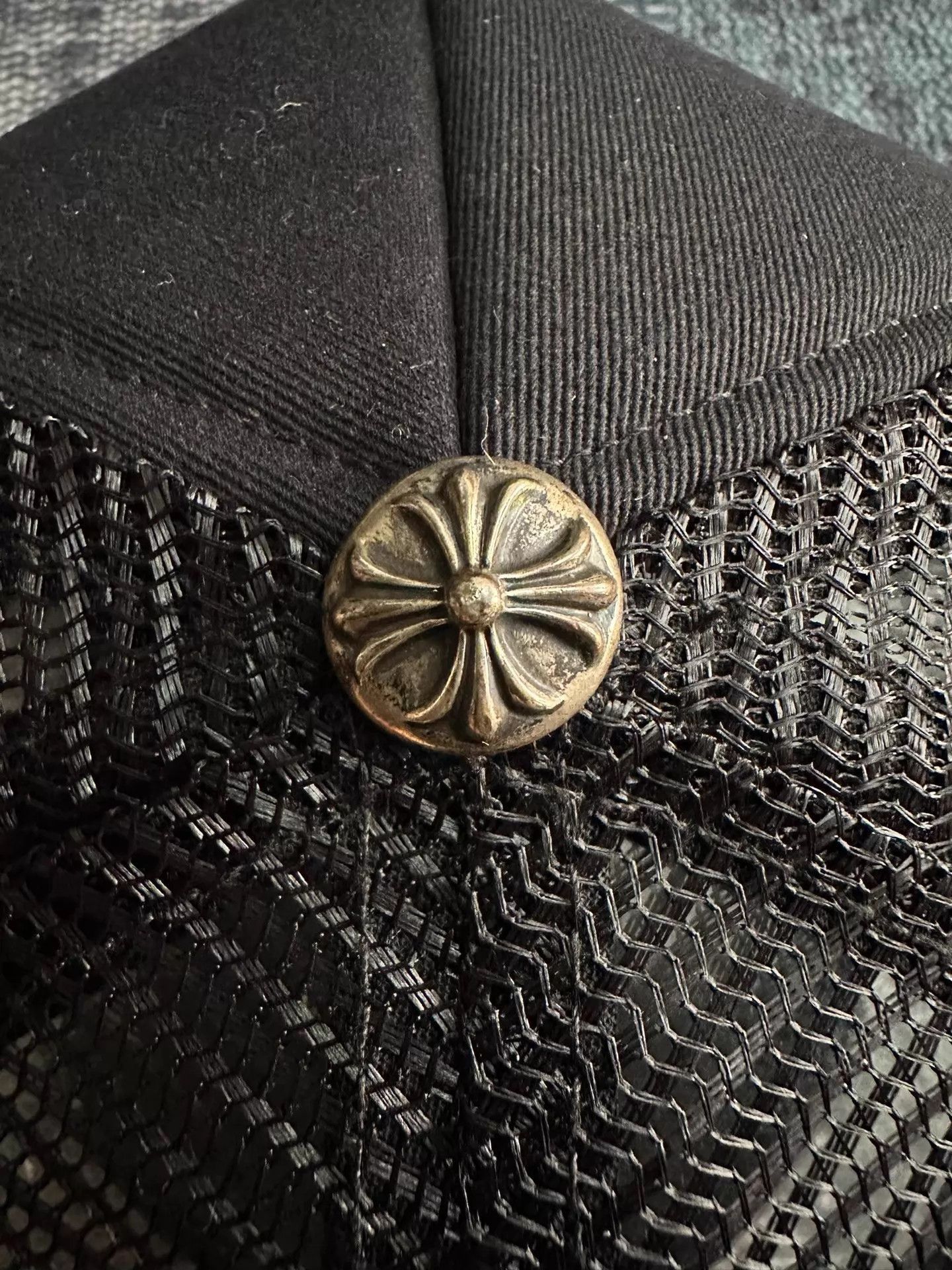 Chrome Hearts Black Embroidered Trucker Hat Size ONE SIZE - 5 Thumbnail