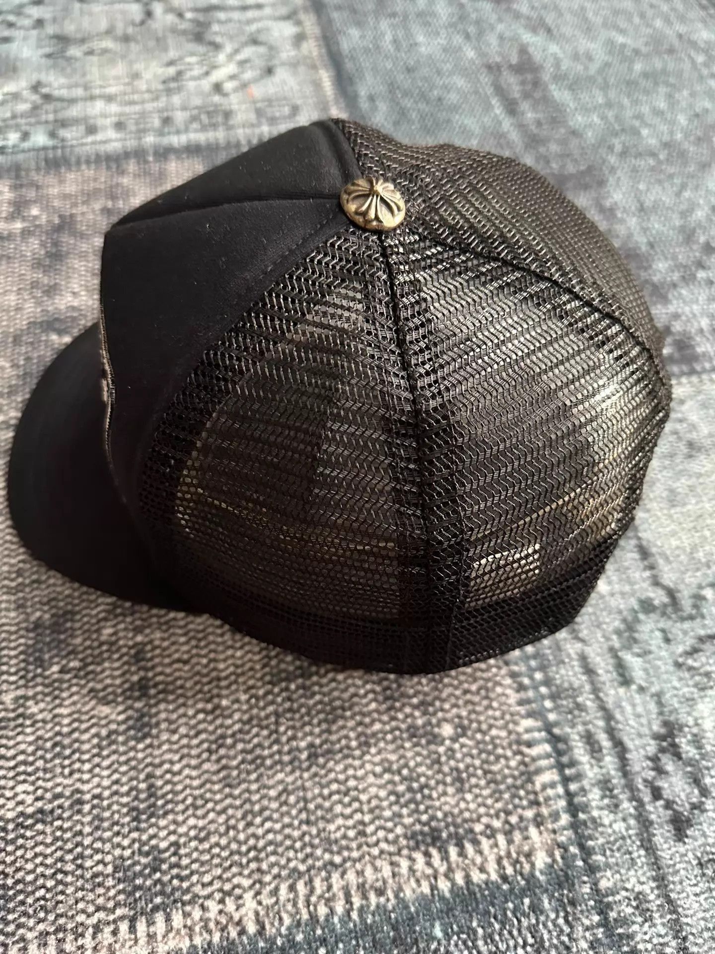 Chrome Hearts Black Embroidered Trucker Hat Size ONE SIZE - 4 Thumbnail