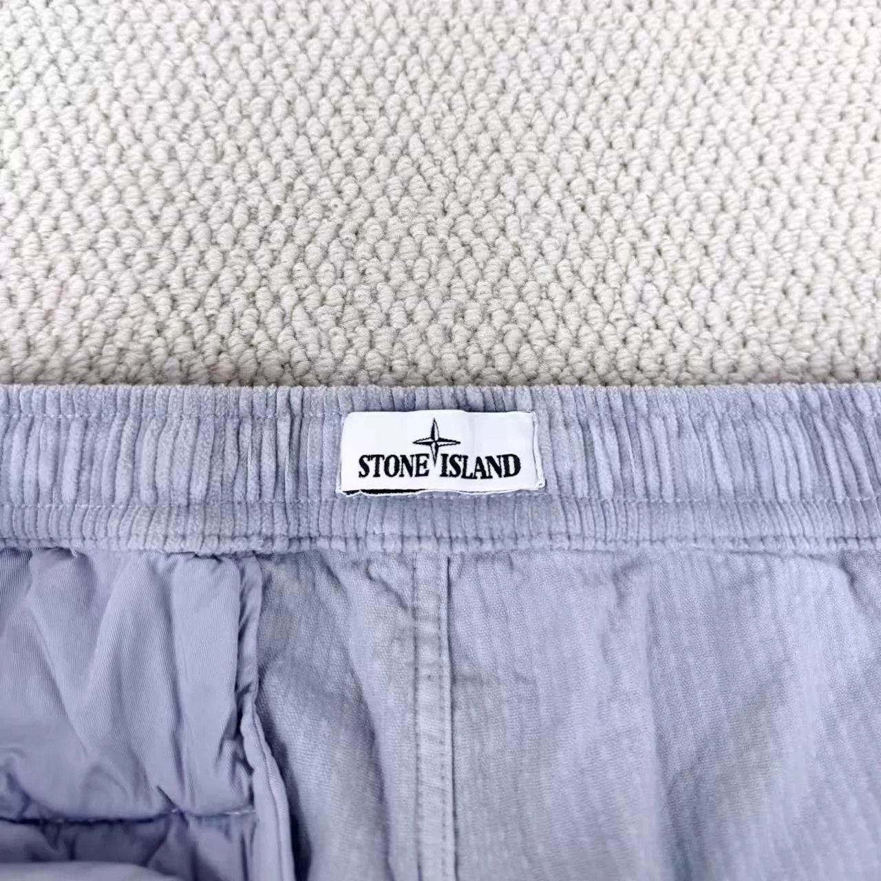 Stone Island Blue Corduroy Cargo Pants with Utility Pocket Size US 32 / EU 48 - 3 Thumbnail