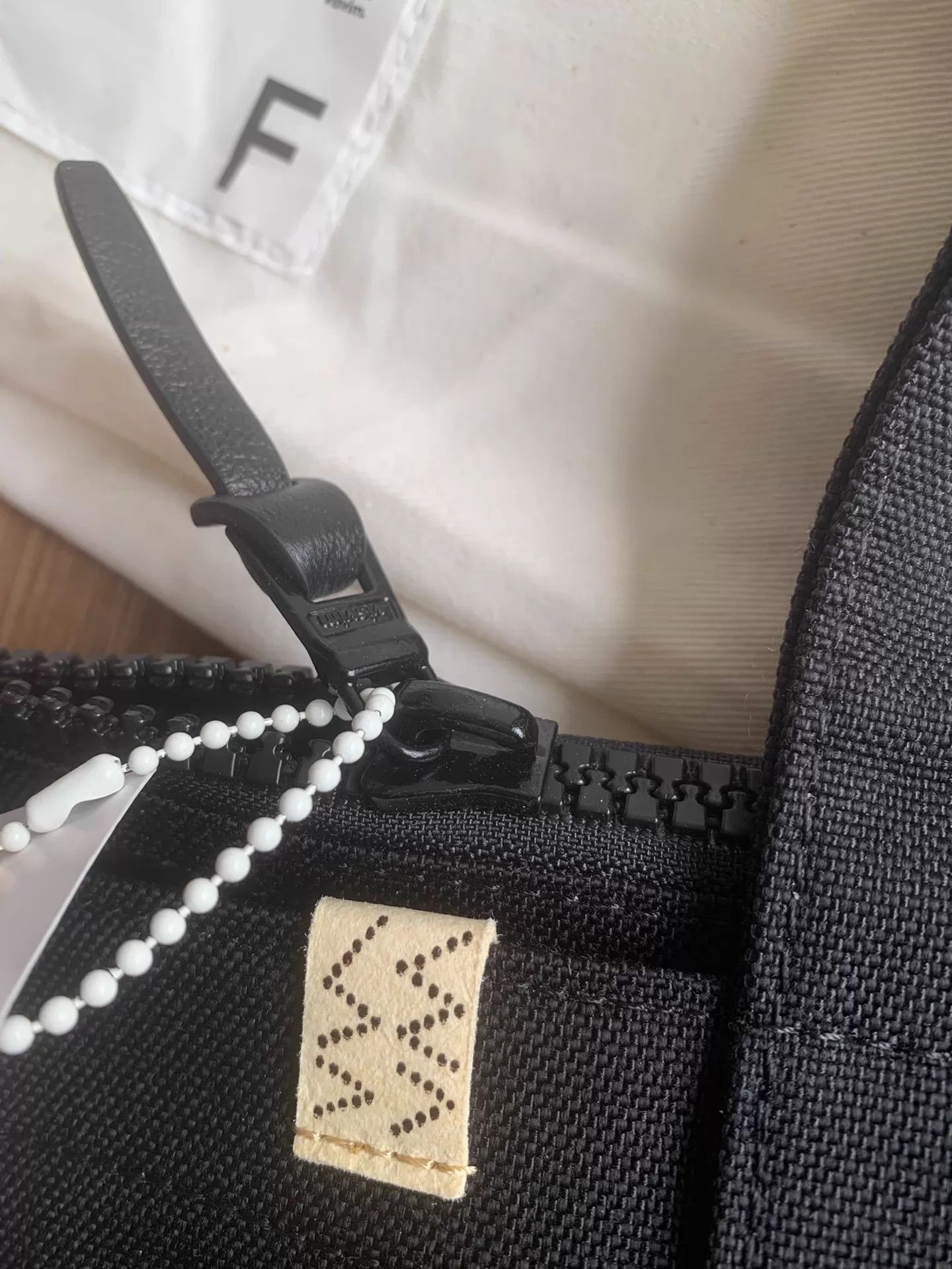 Visvim Black Canvas Tote Bag with Zipper Closure Size ONE SIZE - 4 Thumbnail