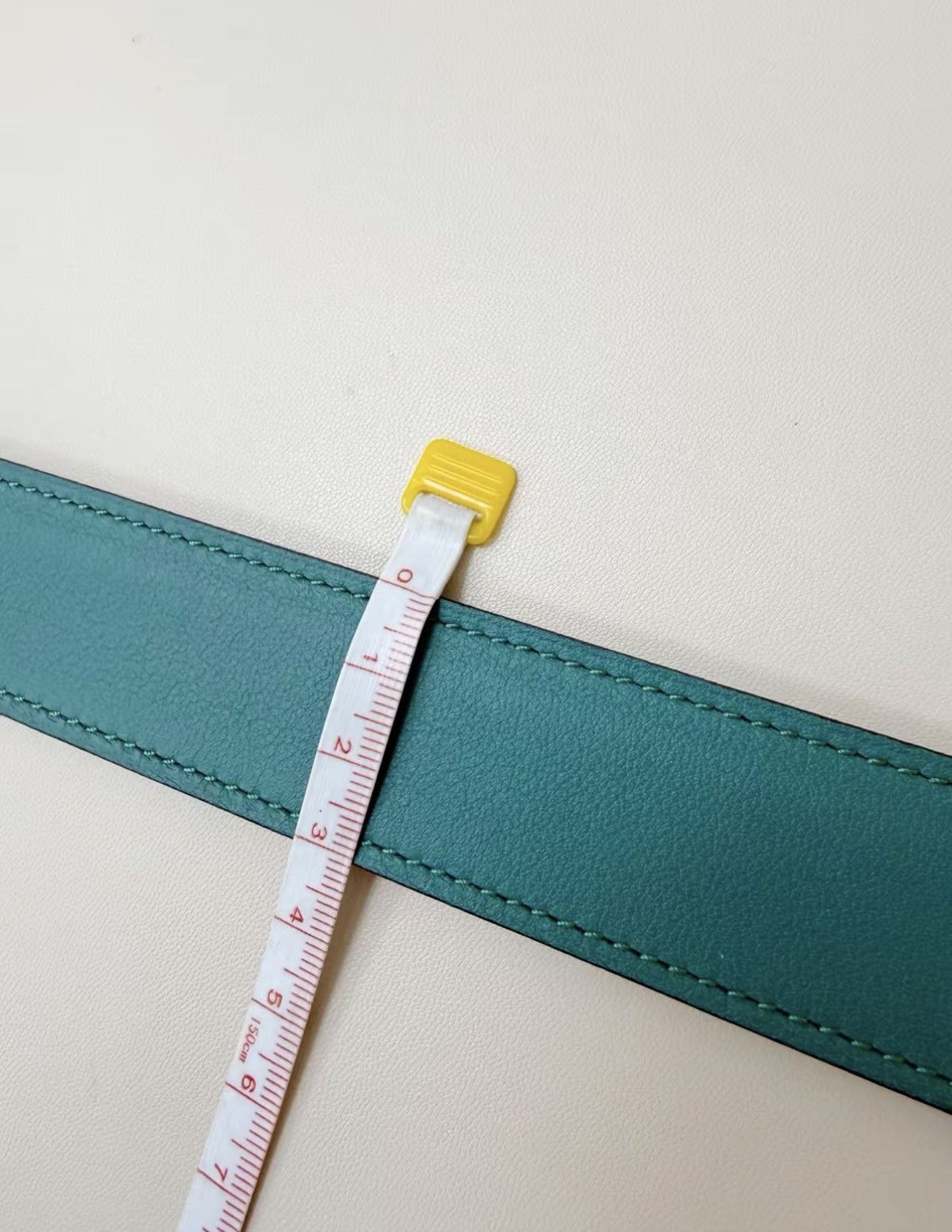 Hermes Blue Leather Belt with Oval Buckle Size ONE SIZE - 6 Thumbnail