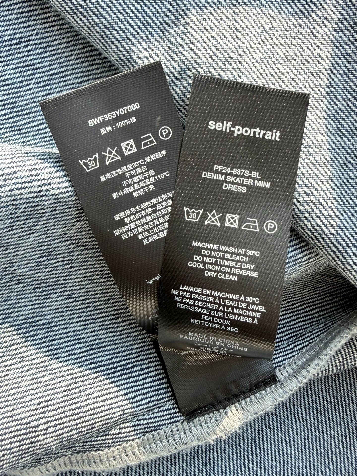 Self-Portrait Self-Portrait Popular Denim Skirt Size 32" / US 10 / IT 46 - 7 Thumbnail