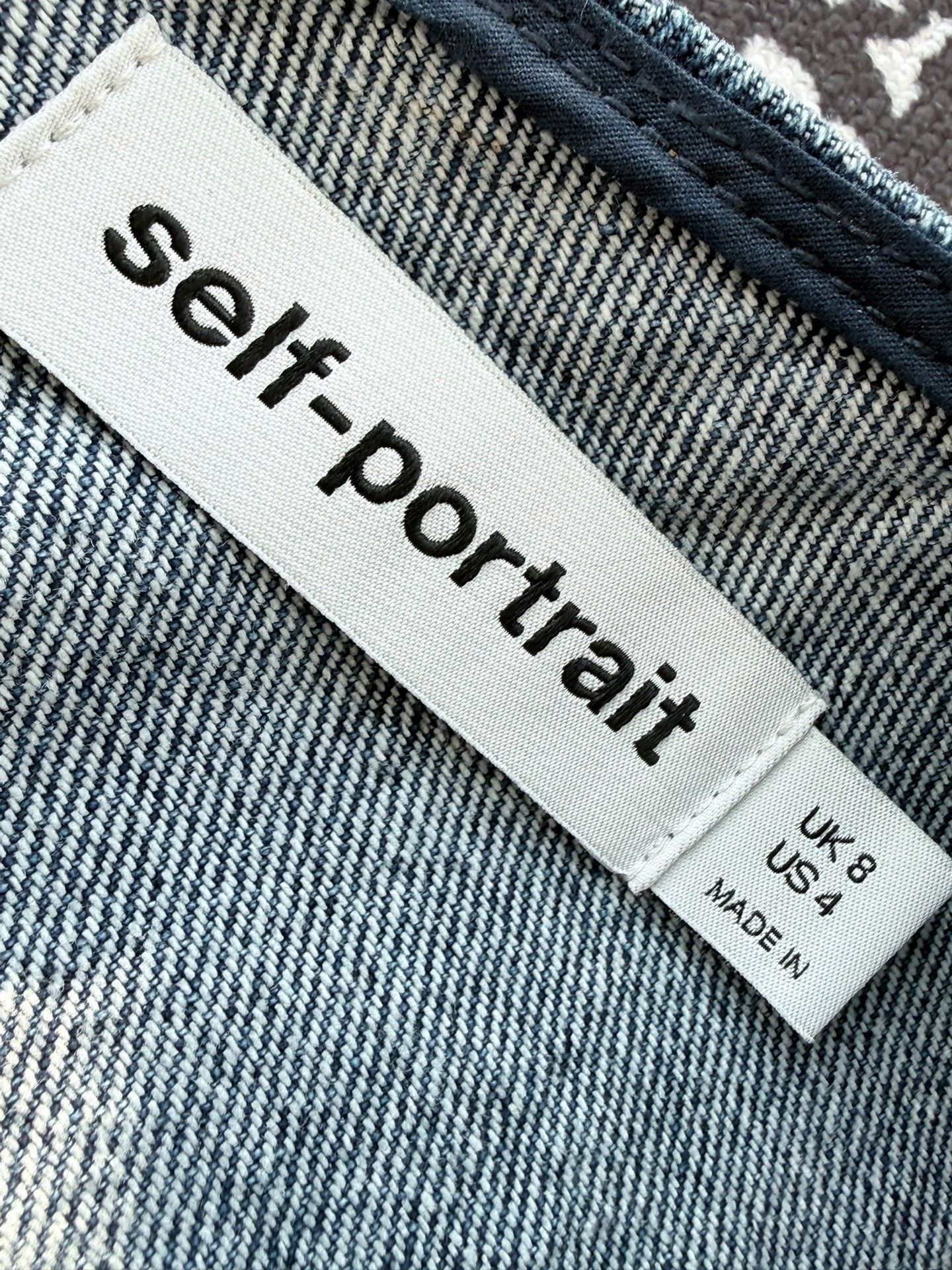 Self-Portrait Self-Portrait Popular Denim Skirt Size 32" / US 10 / IT 46 - 5 Thumbnail