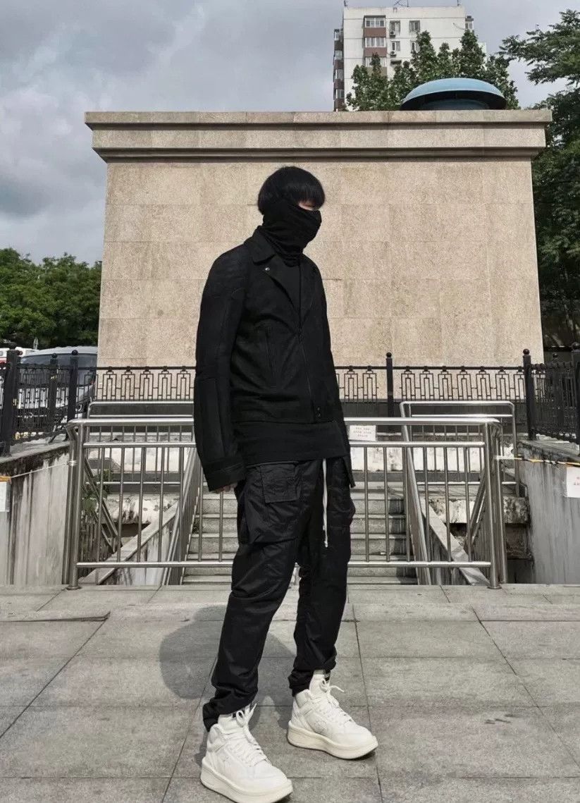 Rick Owens Rick Owens Sheepskin Burn Stitch Biker Jacket Size US L / EU 52-54 / 3 - 5 Thumbnail