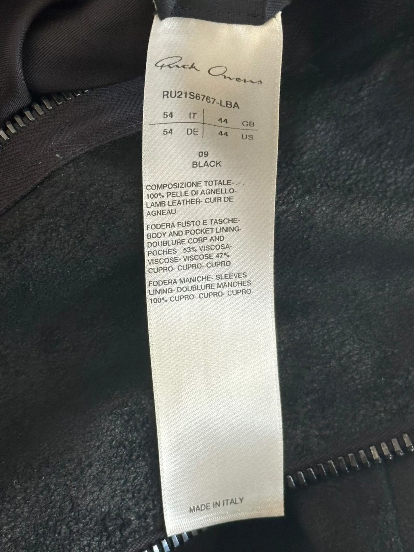 Rick Owens Rick Owens Sheepskin Burn Stitch Biker Jacket Size US L / EU 52-54 / 3 - 3 Thumbnail