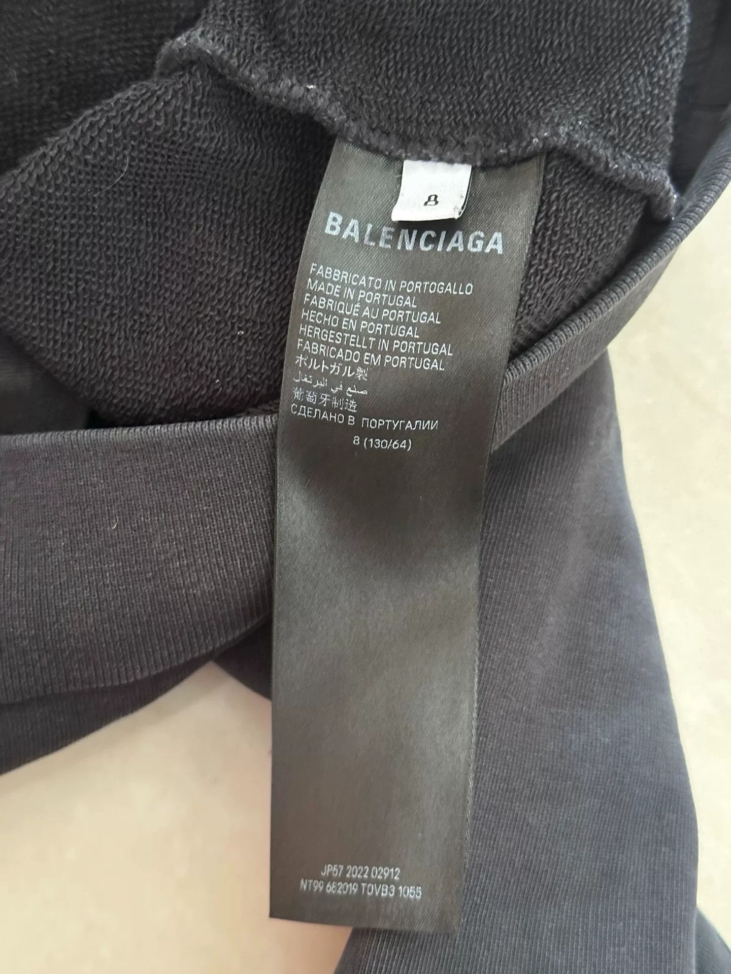 Balenciaga Balenciaga Masking Tape Distressed Hoodie Size XS / US 0-2 / IT 36-38 - 3 Thumbnail
