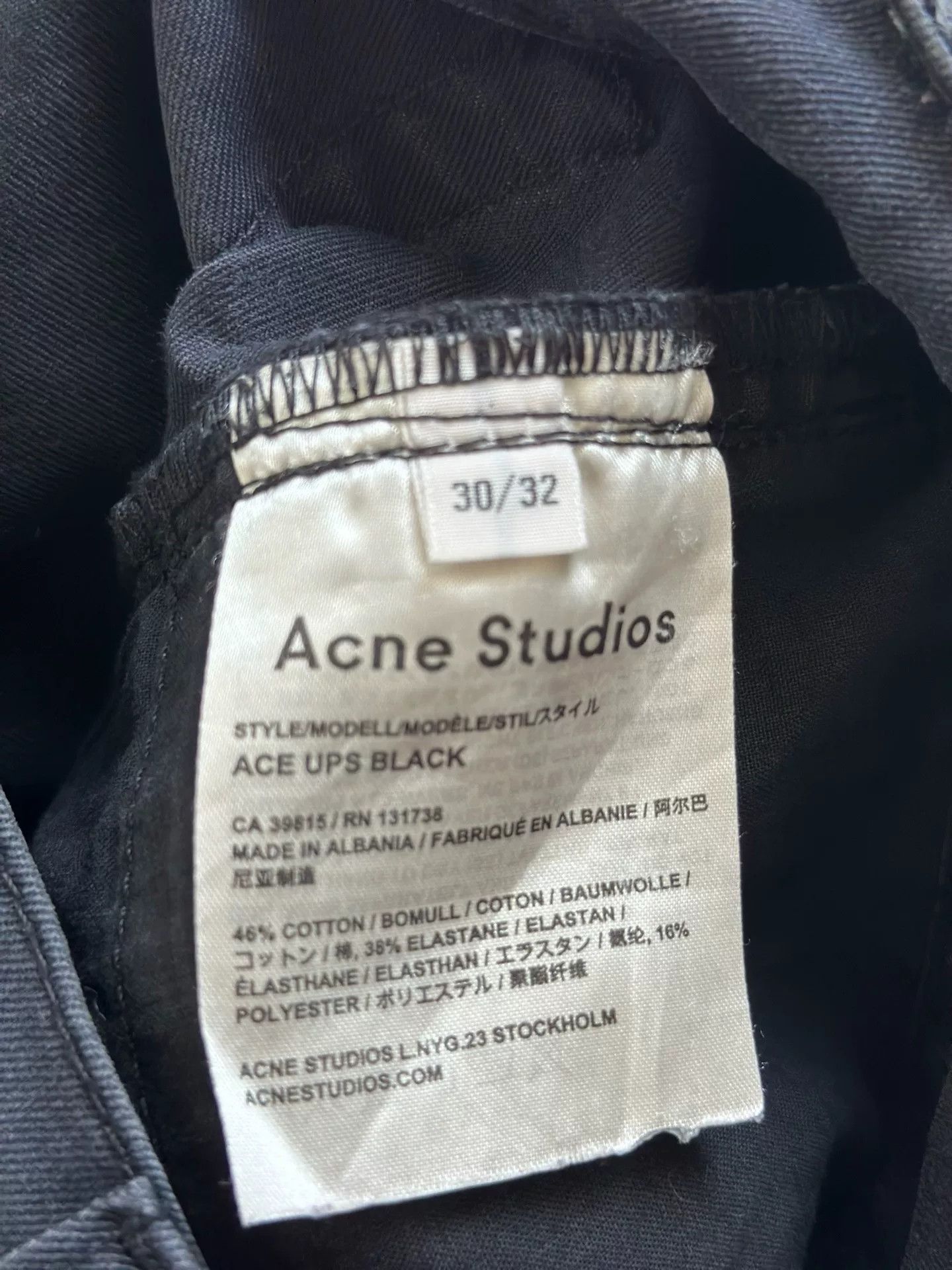 Acne Studios Acne Studios Showpiece Straight-Leg Jeans Size US 30 / EU 46 - 8 Thumbnail