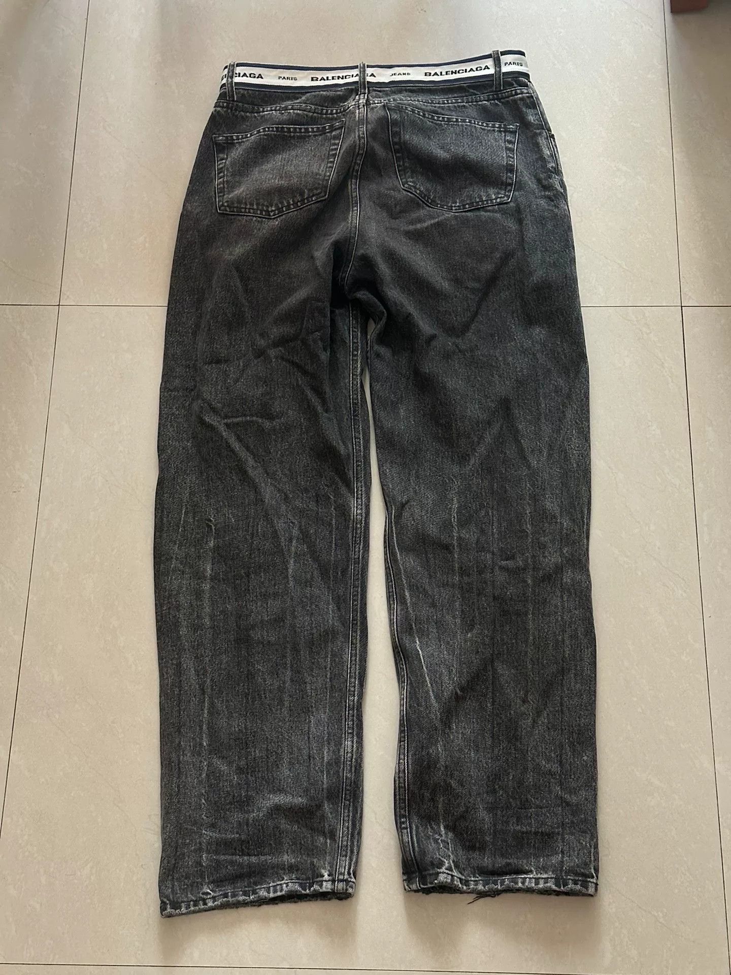 Balenciaga Balenciaga Washed Black Jeans with Belt Size US 32 / EU 48 - 5 Thumbnail