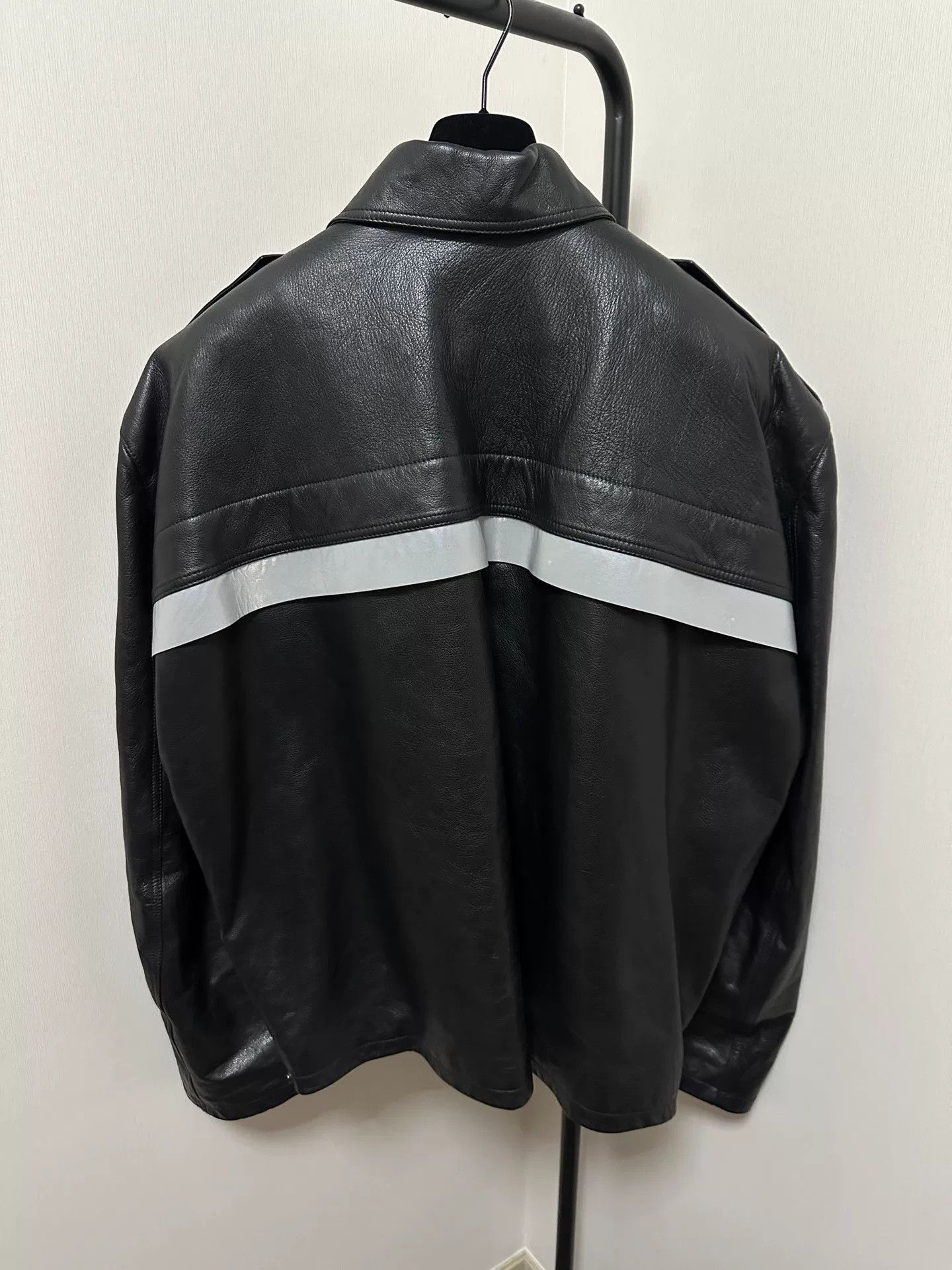 Balenciaga Balenciaga 2023SS Runway Uniform Leather Jacket Size US M / EU 48-50 / 2 - 2 Thumbnail