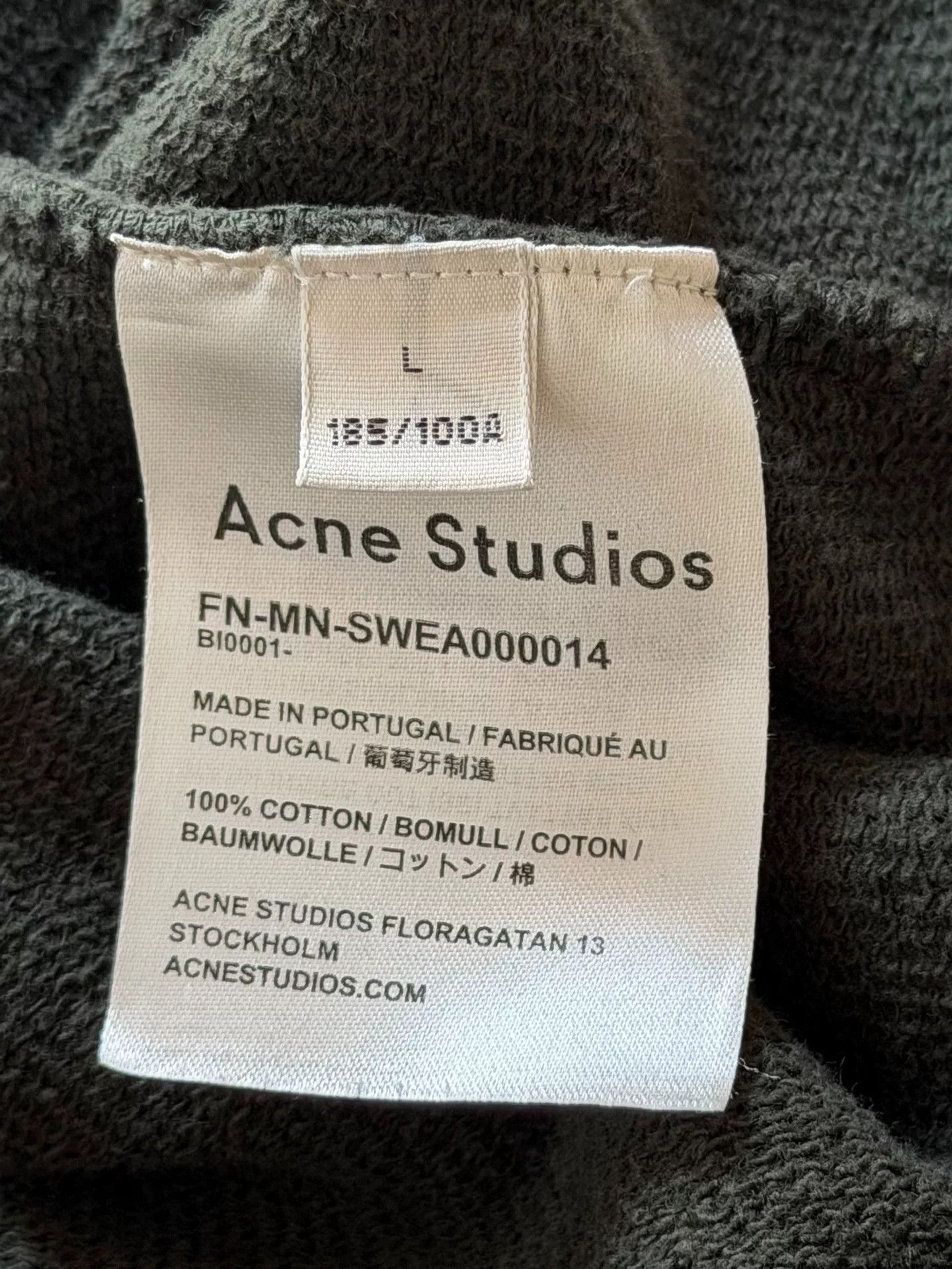 Acne Studios Acne Studios Logo Embroidered Pullover Size US L / EU 52-54 / 3 - 9 Thumbnail