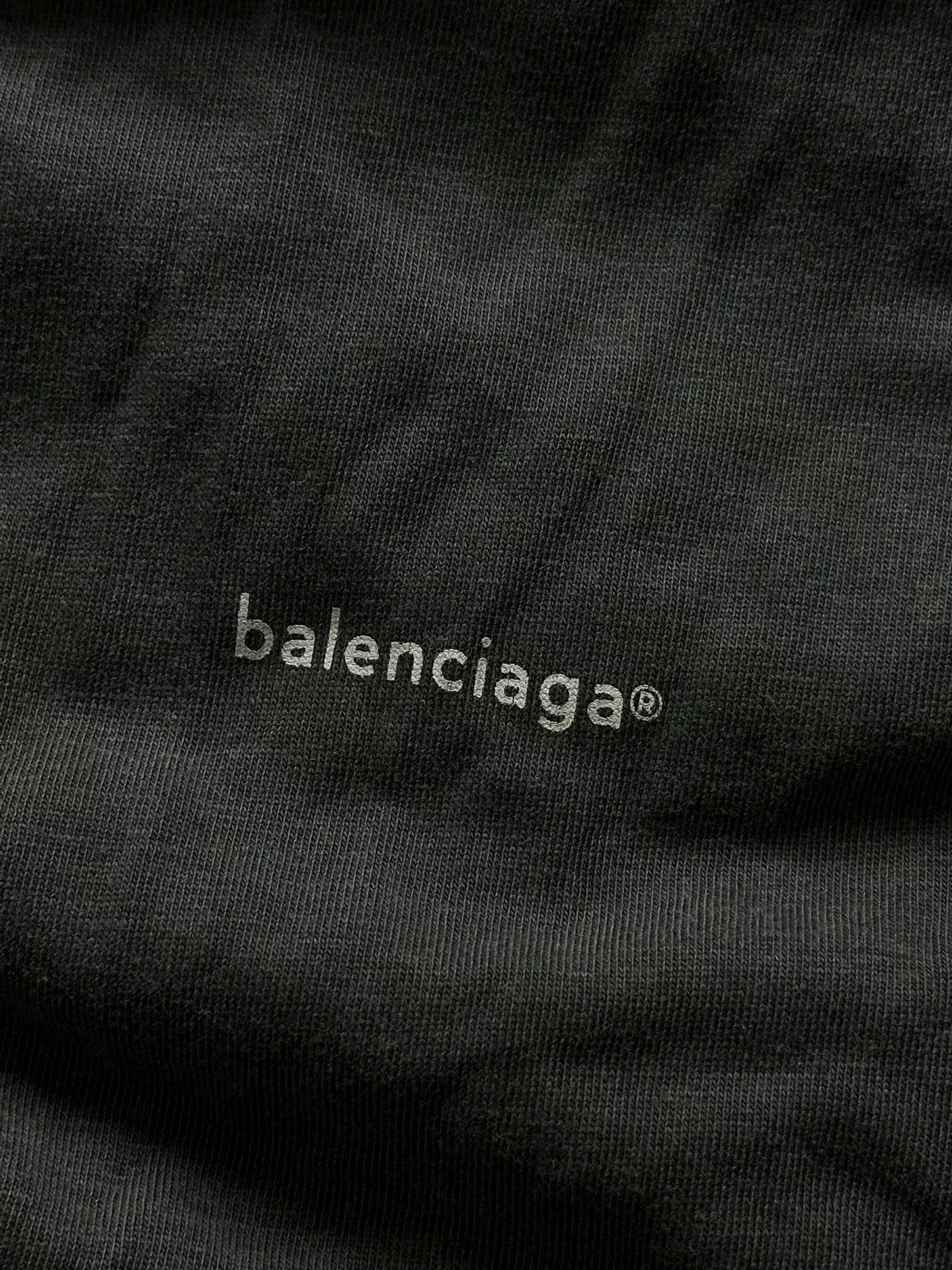 Balenciaga Balenciaga Washed Black Logo T-shirt Size US L / EU 52-54 / 3 - 4 Thumbnail