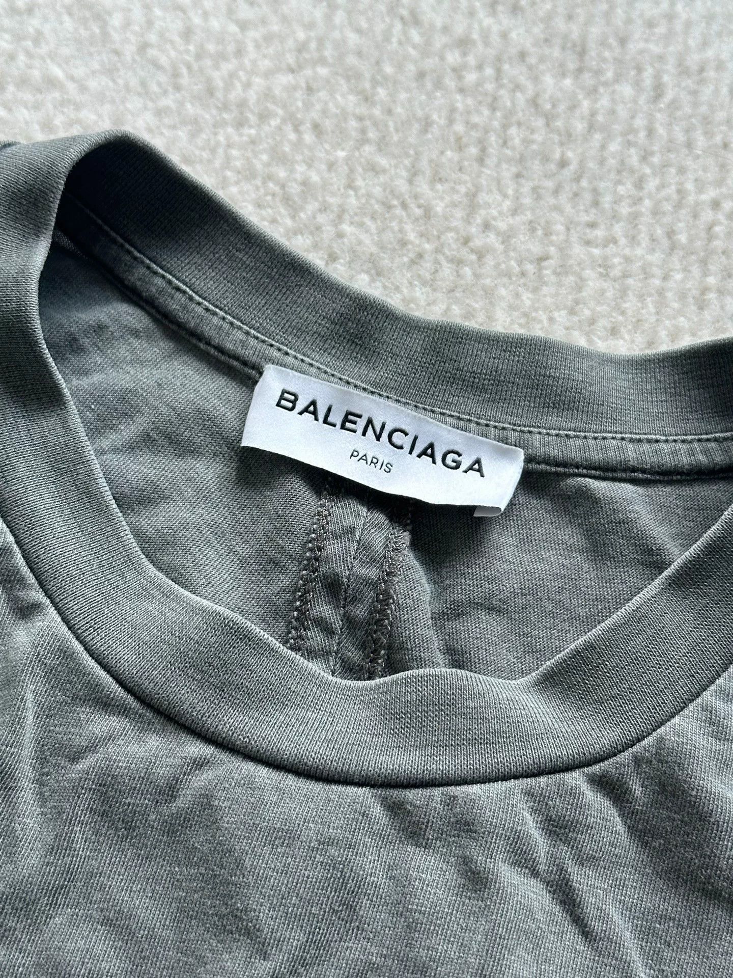Balenciaga Balenciaga Washed Black Logo T-shirt Size US L / EU 52-54 / 3 - 5 Thumbnail