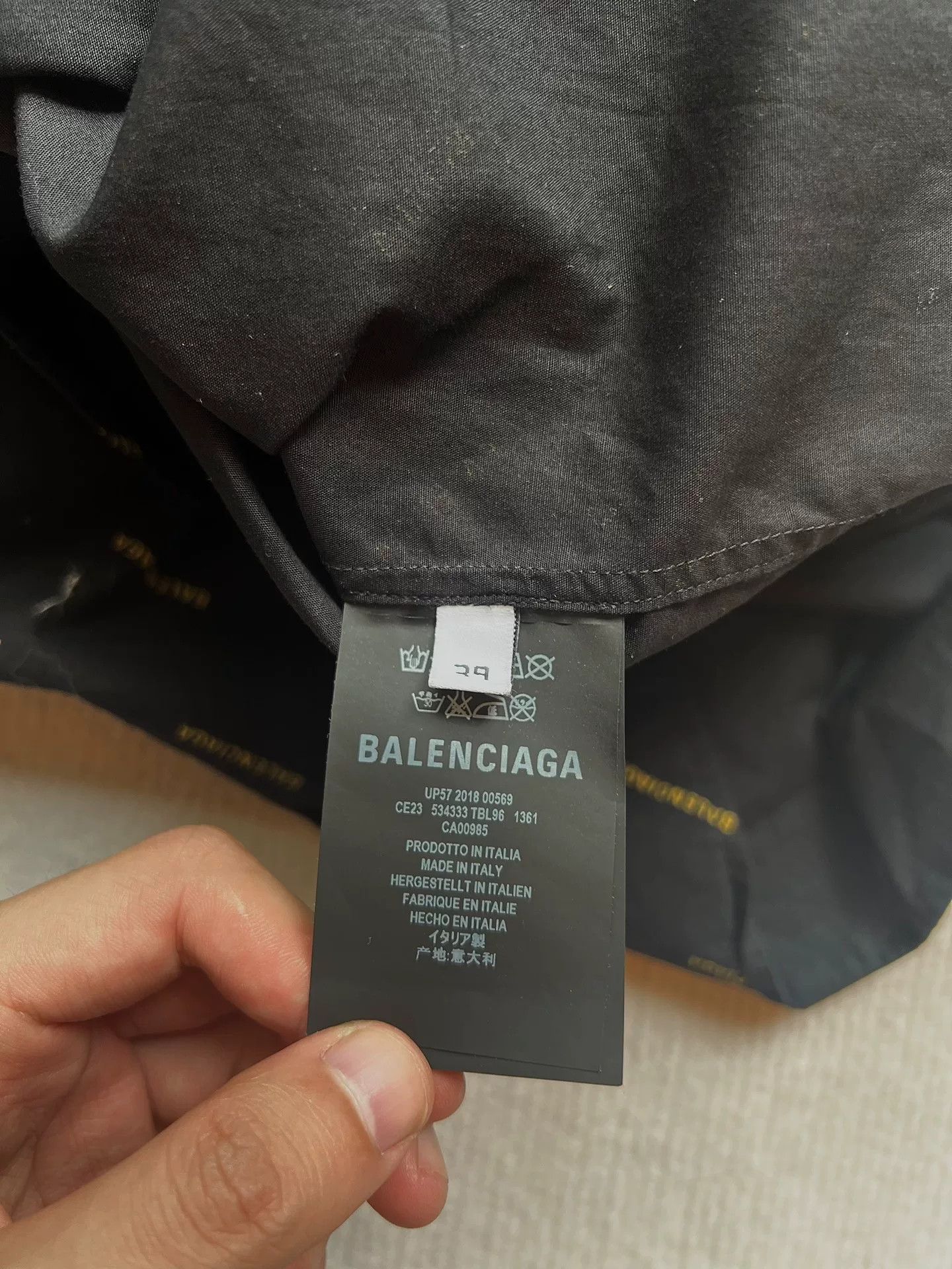 Balenciaga Balenciaga Logo Print Shirt Size US M / EU 48-50 / 2 - 3 Thumbnail