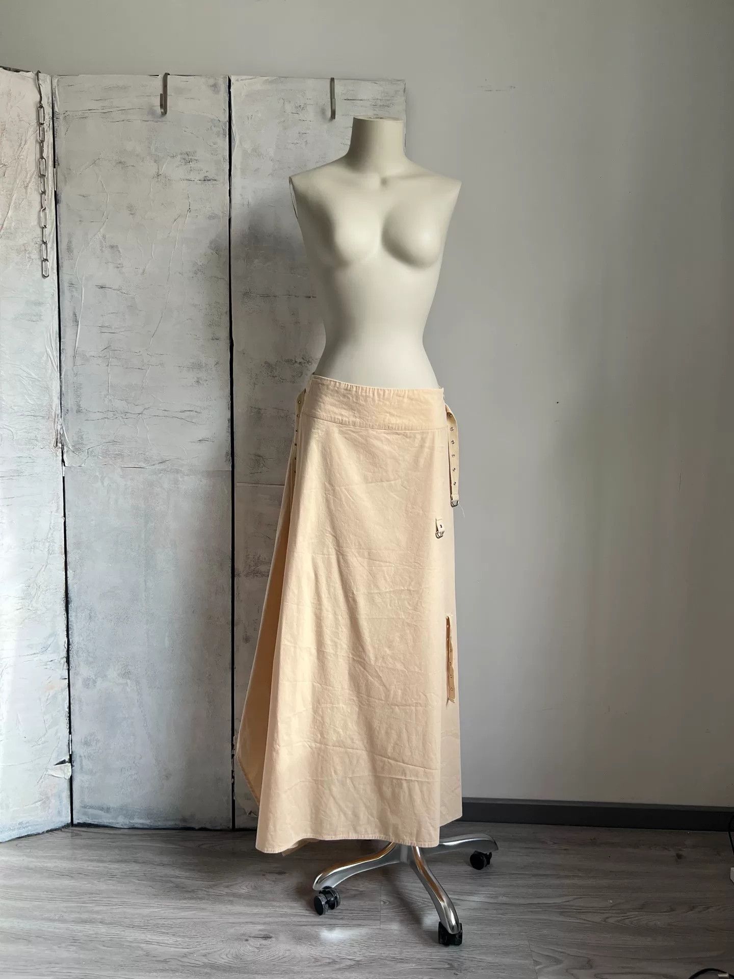 Vintage Derhy Vintage Asymmetrical Strap Skirt Size 38" / US 16 / IT 52 - 4 Thumbnail