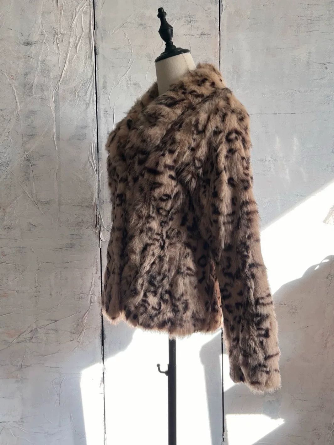 Vintage Vintage Leopard Rabbit Fur Coat Size M / US 6-8 / IT 42-44 - 5 Thumbnail