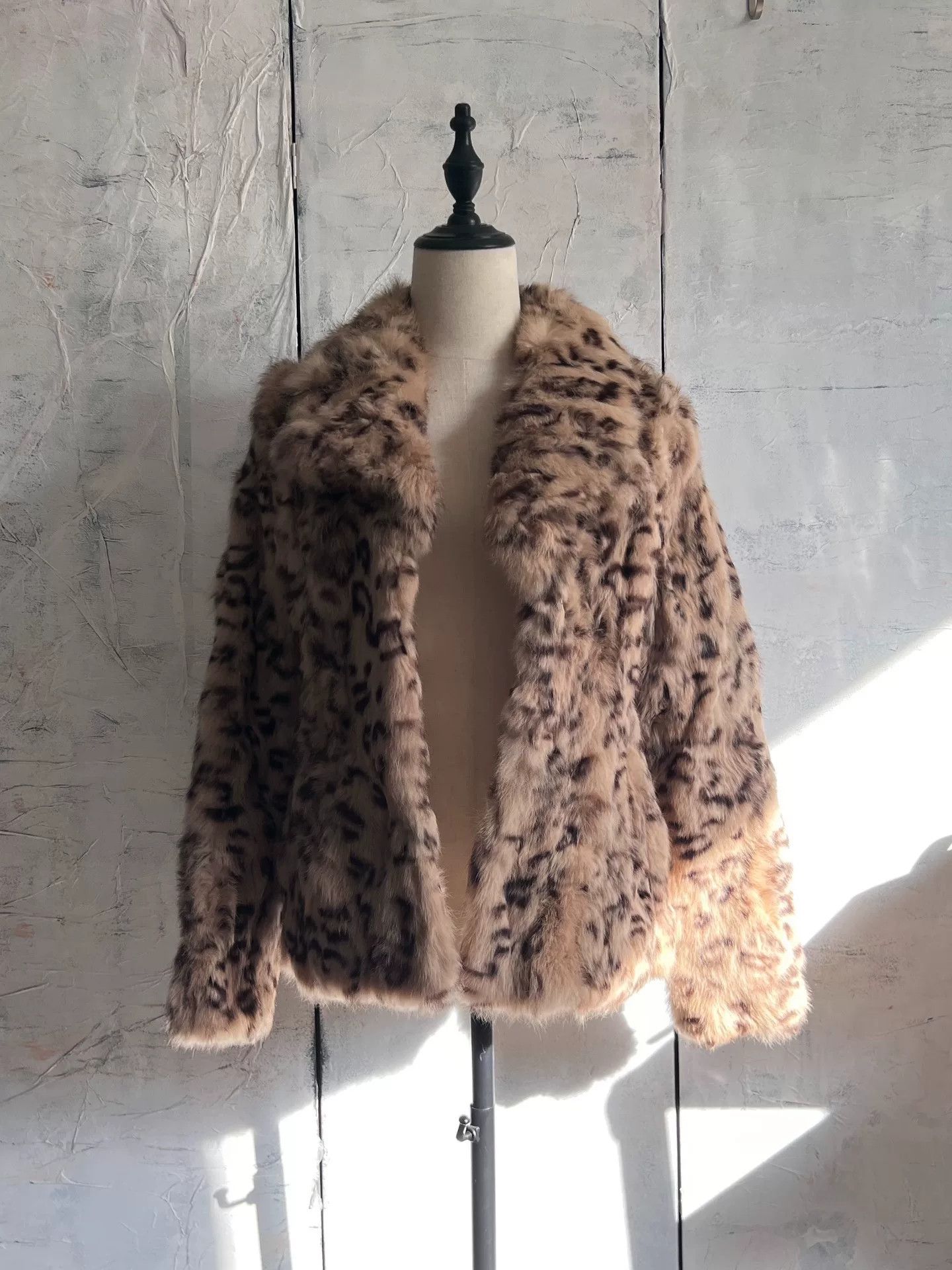 Vintage Vintage Leopard Rabbit Fur Coat Size M / US 6-8 / IT 42-44 - 3 Thumbnail