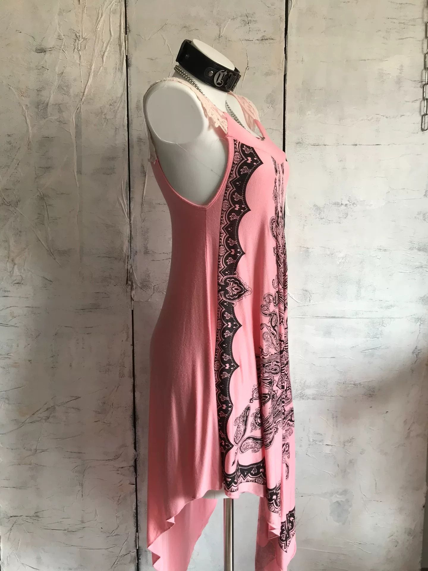 Vintage Vintage Gothic Totem Print Lace Vest Dress Size M / US 6-8 / IT 42-44 - 5 Thumbnail