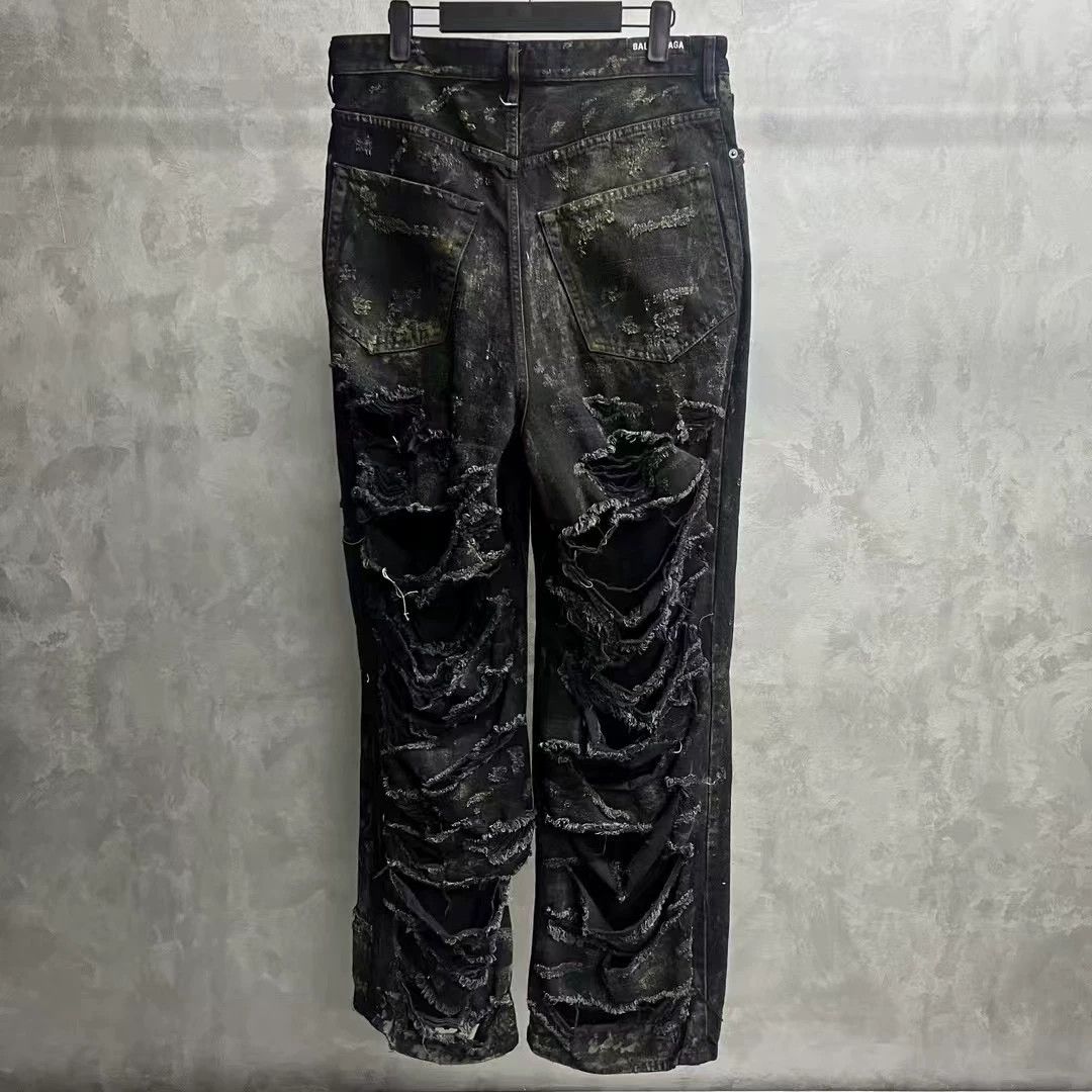 Balenciaga Balenciaga Distressed Straight Jeans Size US 32 / EU 48 - 6 Thumbnail