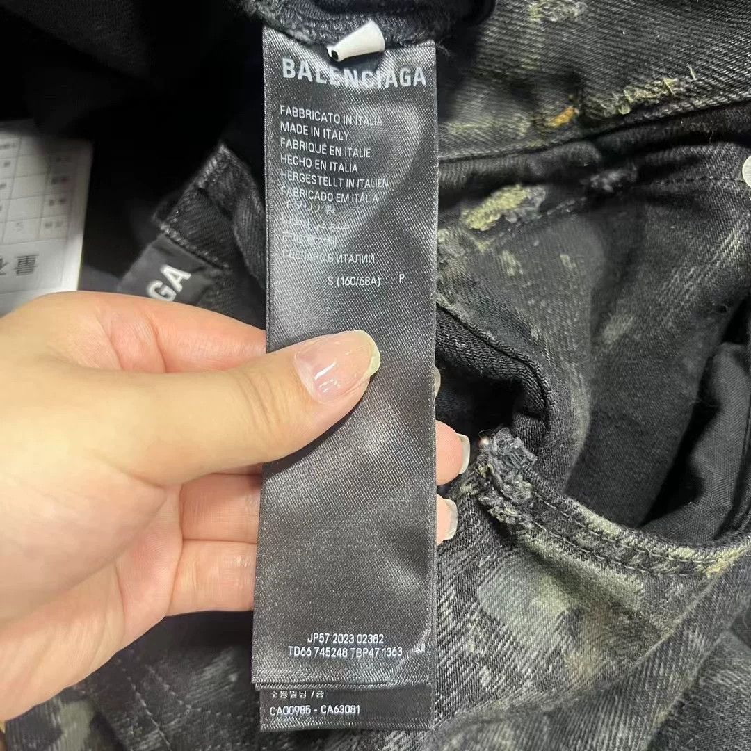 Balenciaga Balenciaga Distressed Straight Jeans Size US 32 / EU 48 - 4 Thumbnail