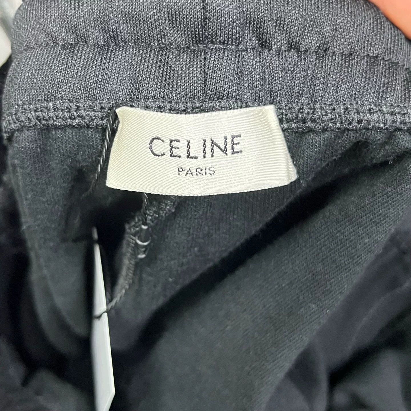 Celine Celine Black Logo Embroidery Striped Track Pants Size 32" / US 10 / IT 46 - 2 Thumbnail