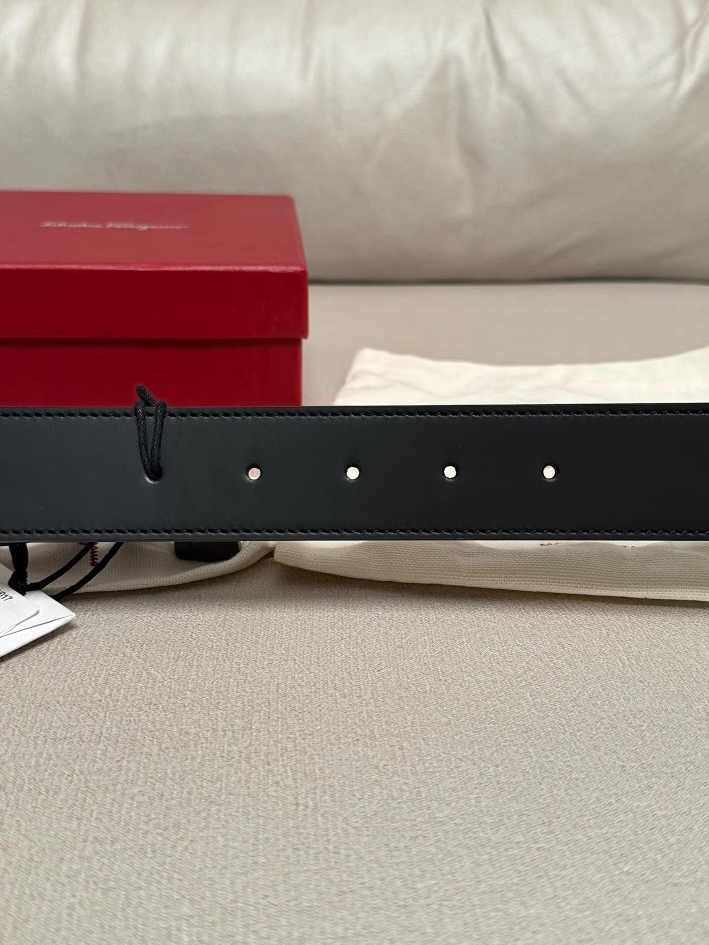 Salvatore Ferragamo Black Leather Belt with Buckle Size ONE SIZE - 3 Thumbnail