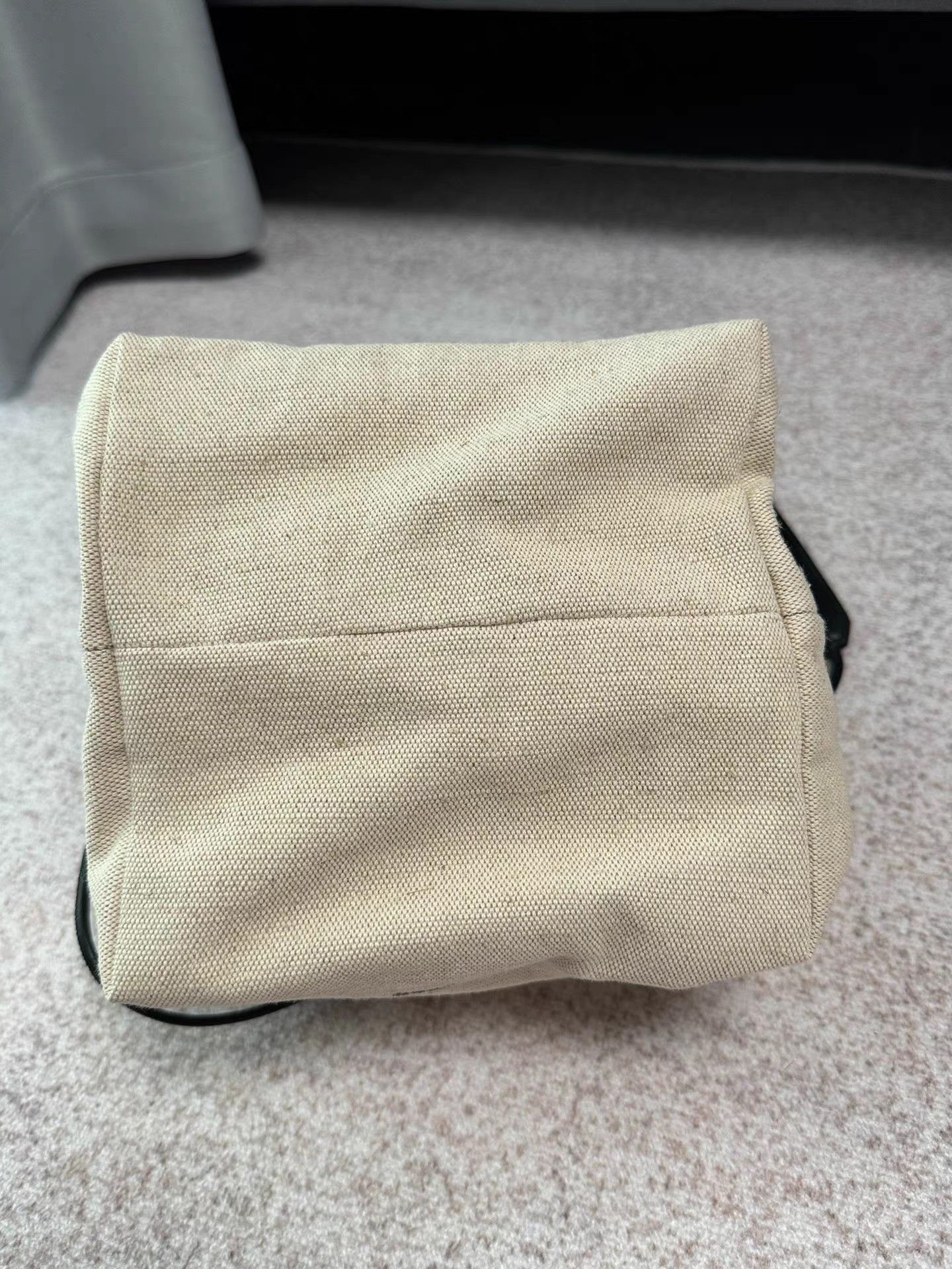 Jil Sander White Canvas Drawstring Pouch Bag Size ONE SIZE - 5 Thumbnail