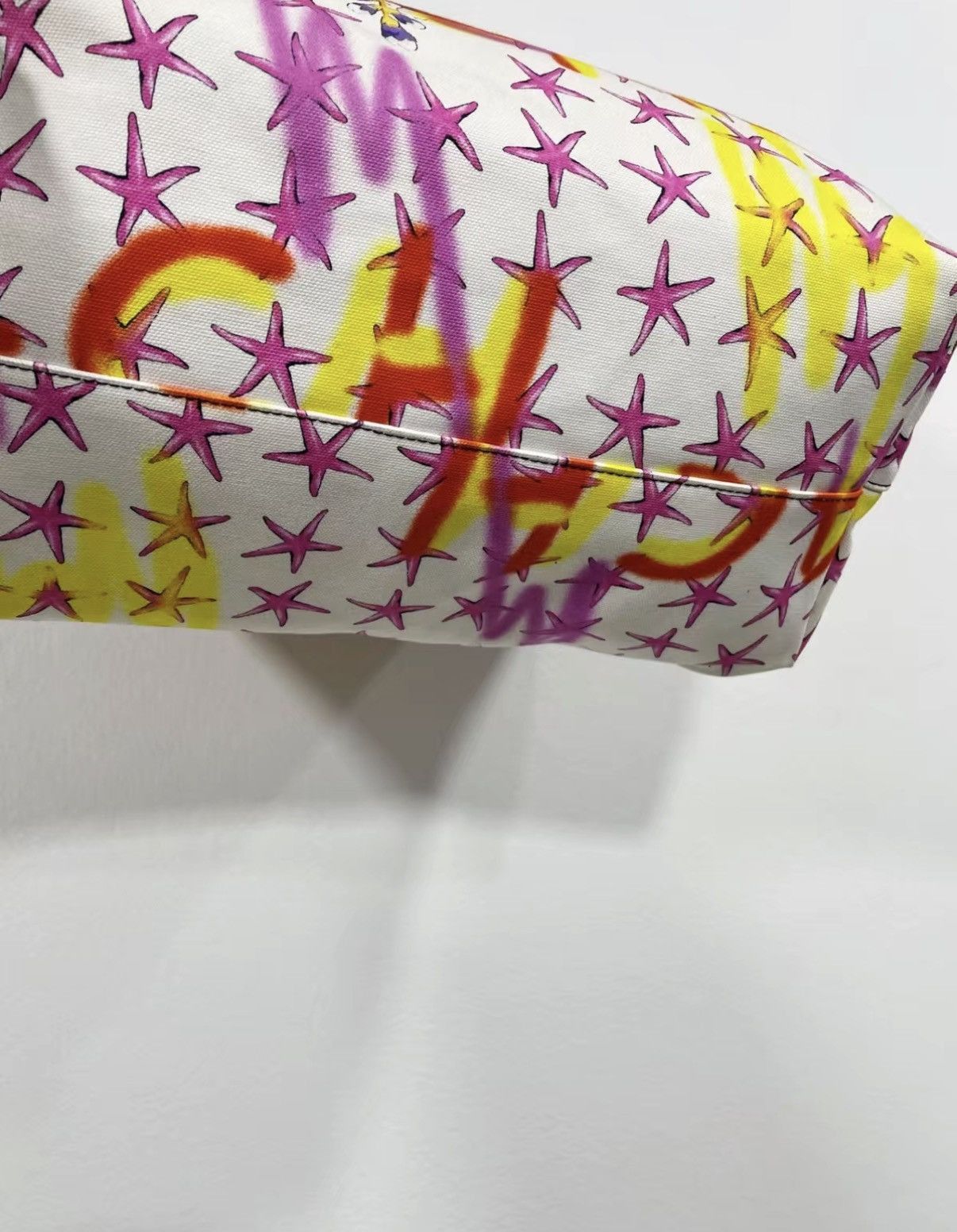 Versace Multi-Pattern Starfish Print Tote Bag Size ONE SIZE - 3 Thumbnail