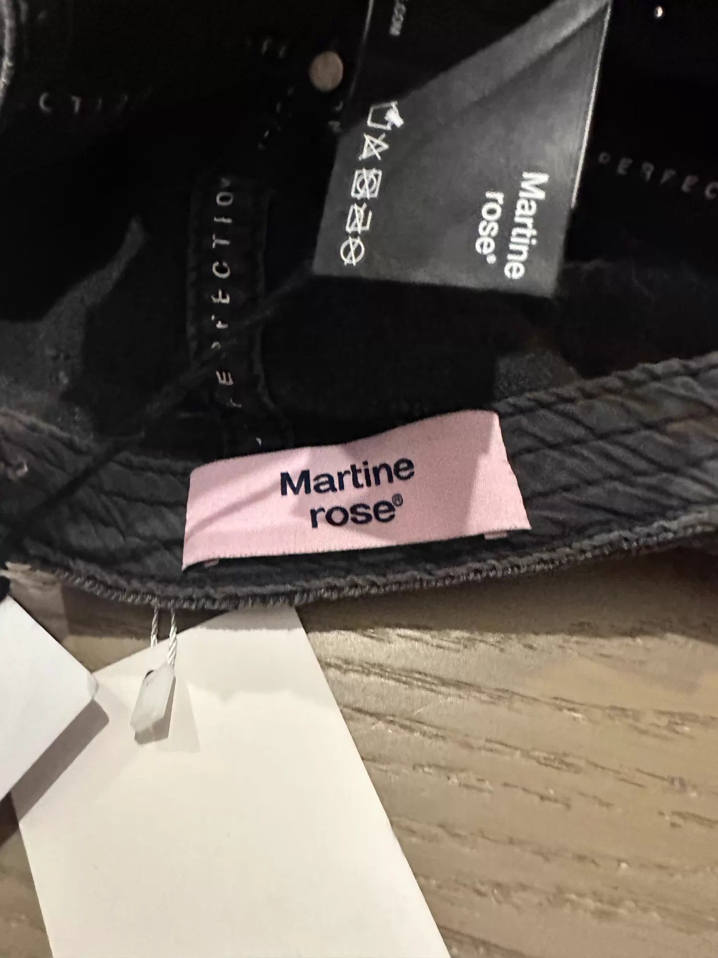 Martine Rose Distressed Gray Embroidered Baseball Cap Size ONE SIZE - 2 Thumbnail