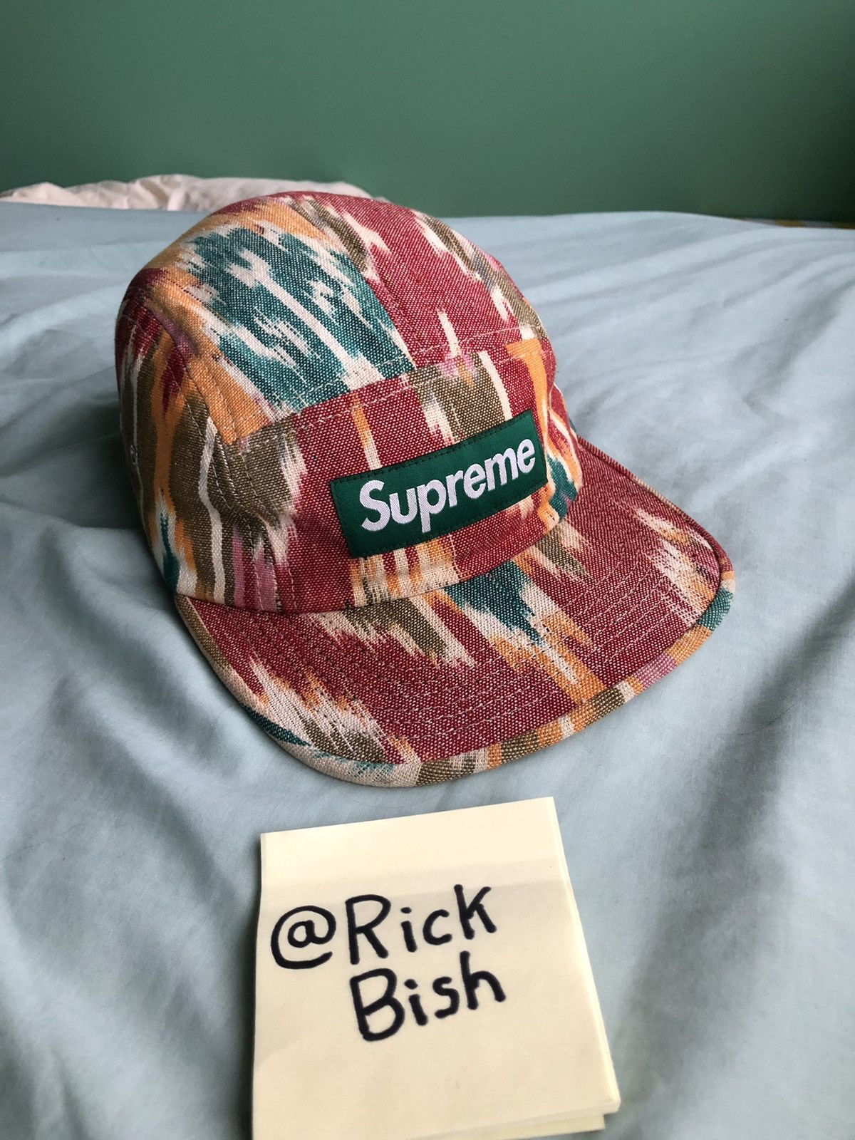 Supreme ikat best sale camp cap