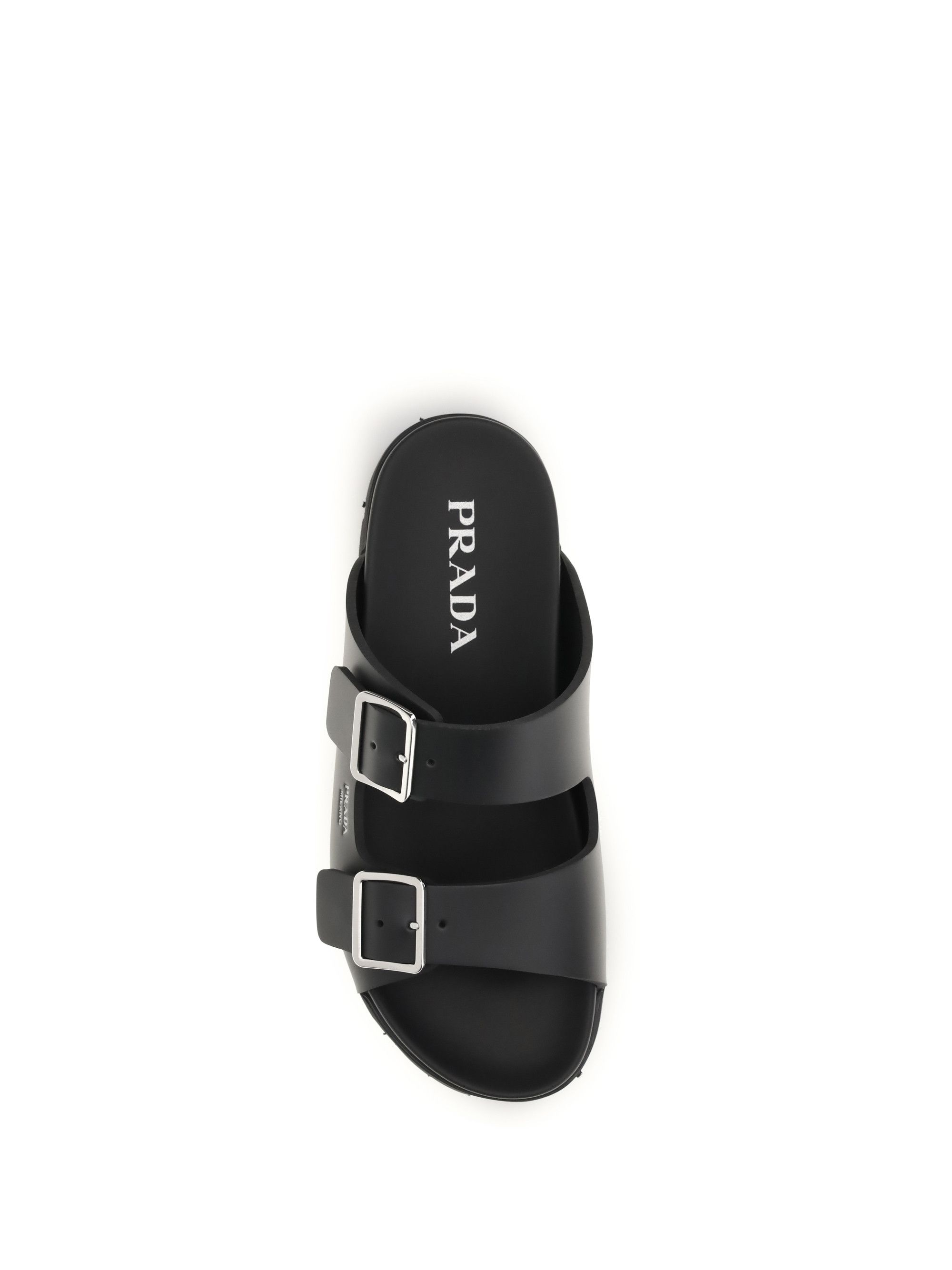 Prada Leather Sandals Size US 10 / EU 43 - 4 Thumbnail