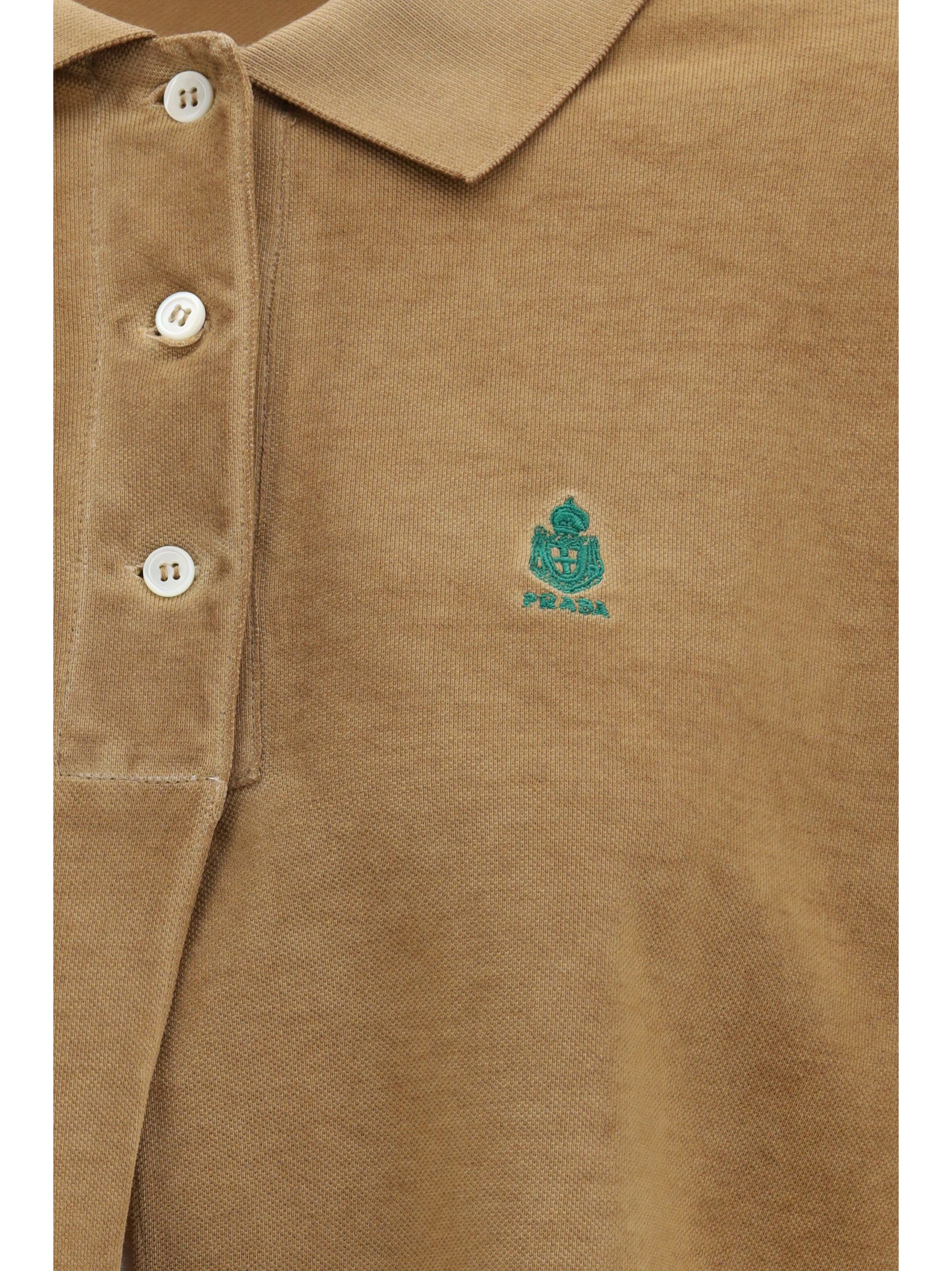 Prada Long-sleeve cotton piqué Polo Size M / US 6-8 / IT 42-44 - 3 Thumbnail