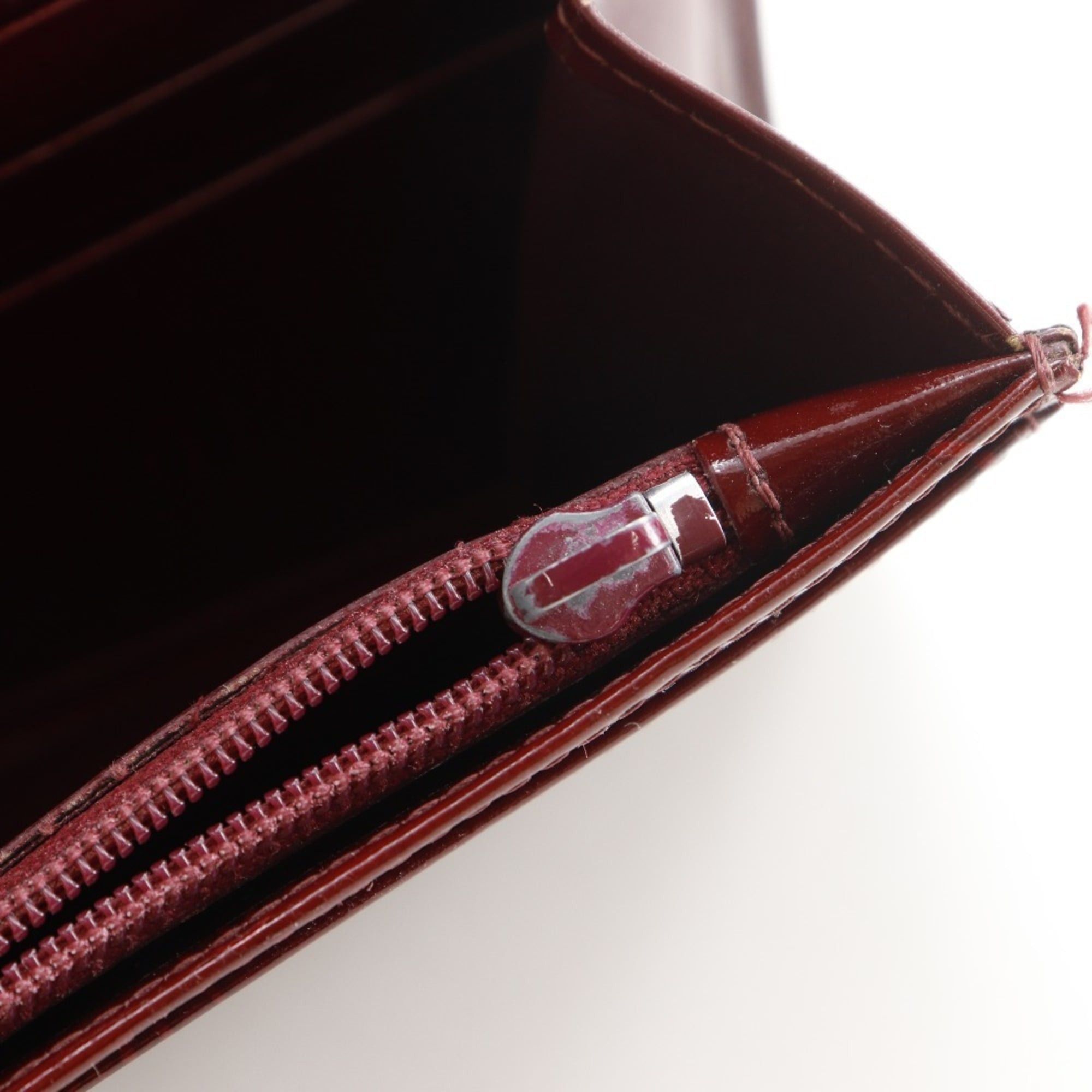 Cartier Cartier Happy Birthday Long Wallet CRL3000722 Patent Leather Bordeaux Snap Button Women's Size ONE SIZE - 11 Thumbnail