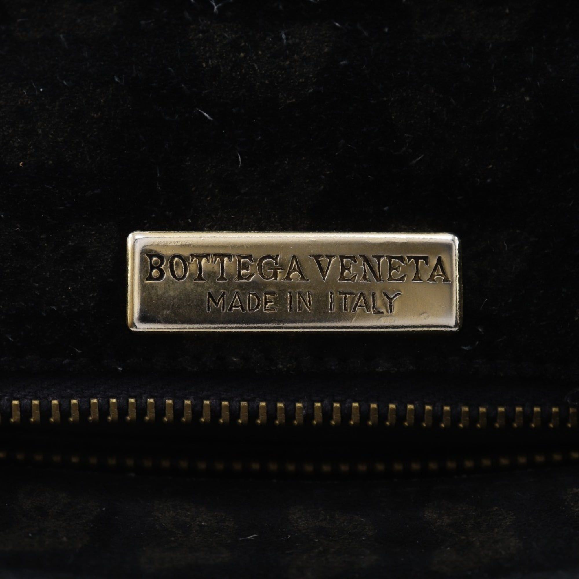 Bottega Veneta Bottega Veneta 2-Way Shoulder Tote Bag, Butterfly Pattern, Suede, Black, Design, 2-Way, A5 Size, Snap Button Closure, Women's Size ONE SIZE - 16 Thumbnail