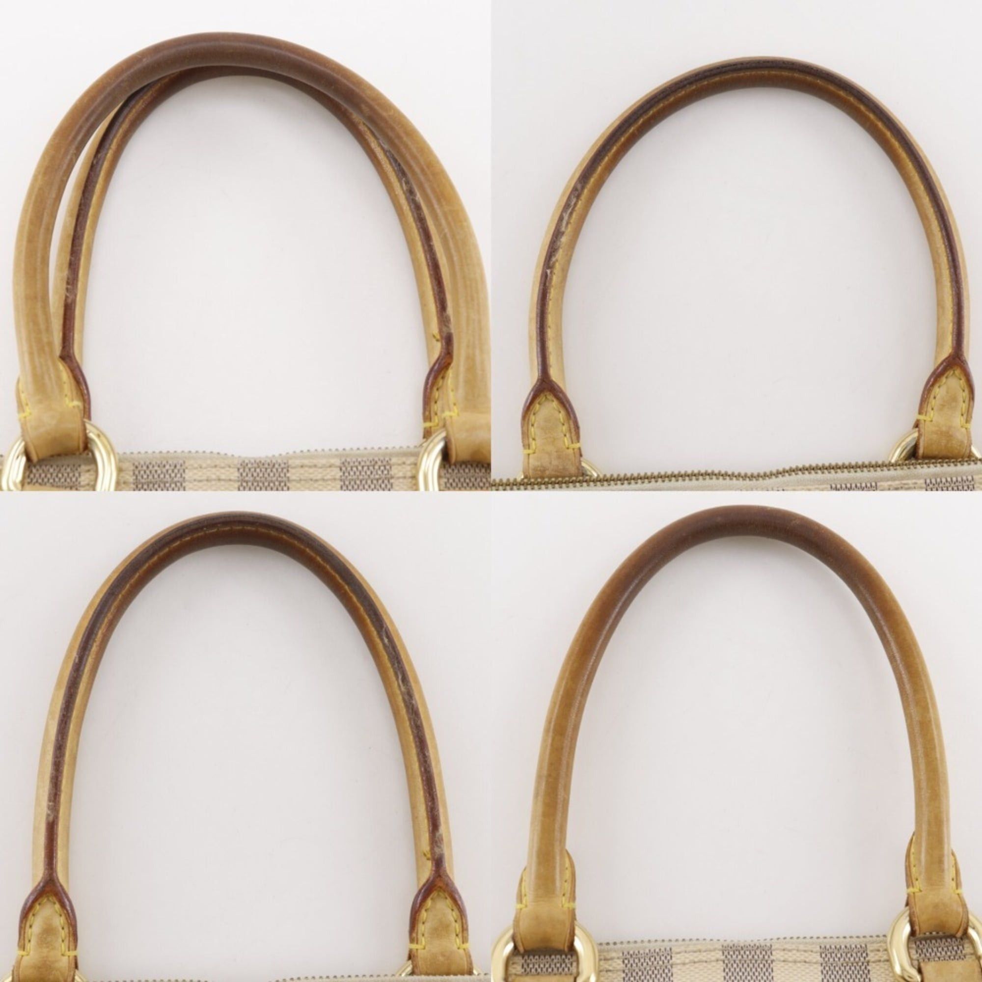 Louis Vuitton Louis Vuitton Saleya PM Handbag N51186 Damier Azur Canvas White A5 Zippered Women's Size ONE SIZE - 12 Thumbnail