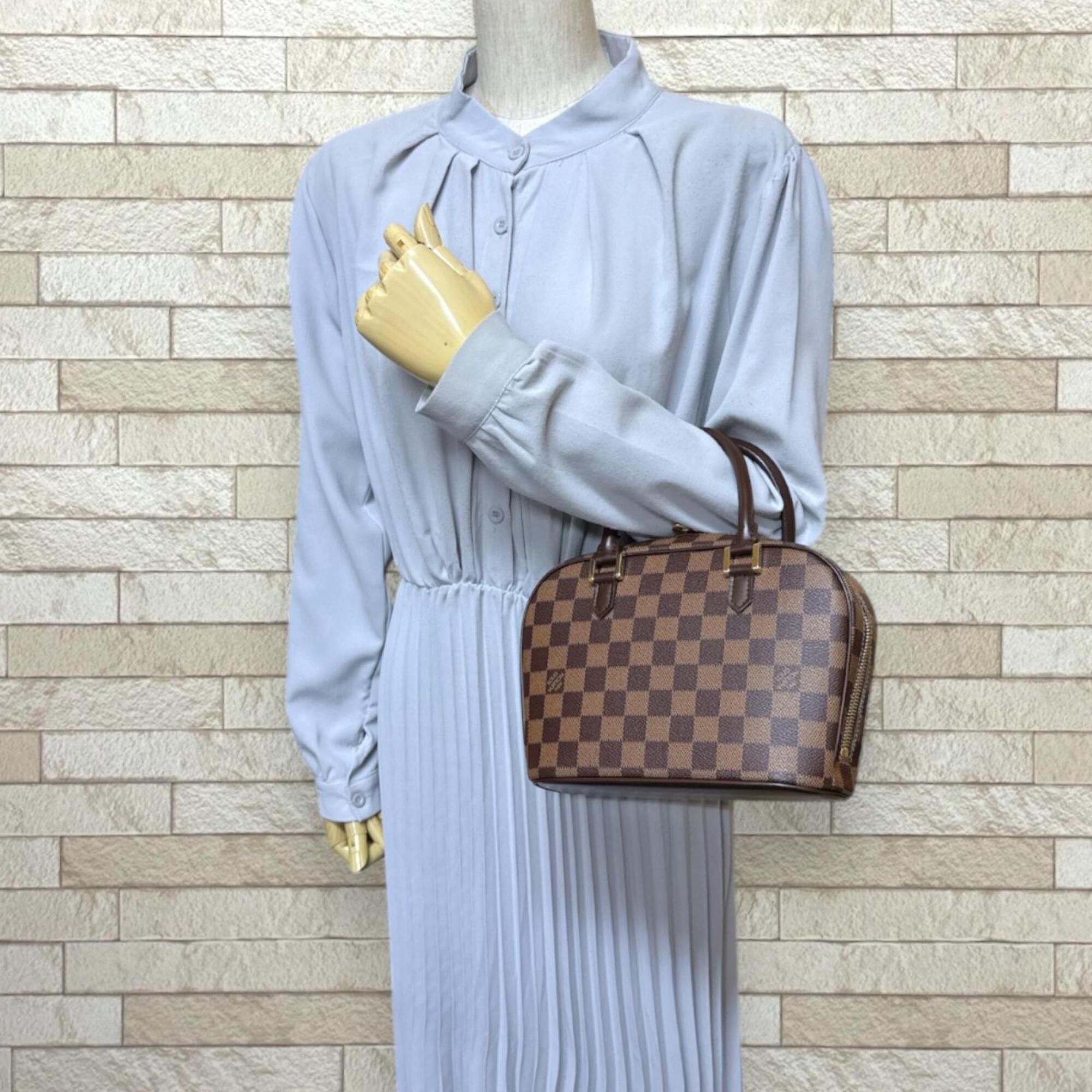 Louis Vuitton Louis Vuitton Salia Mini Damier Handbag, Canvas N51286, Brown, Women's, LOUIS VUITTON, Used Size ONE SIZE - 2 Thumbnail