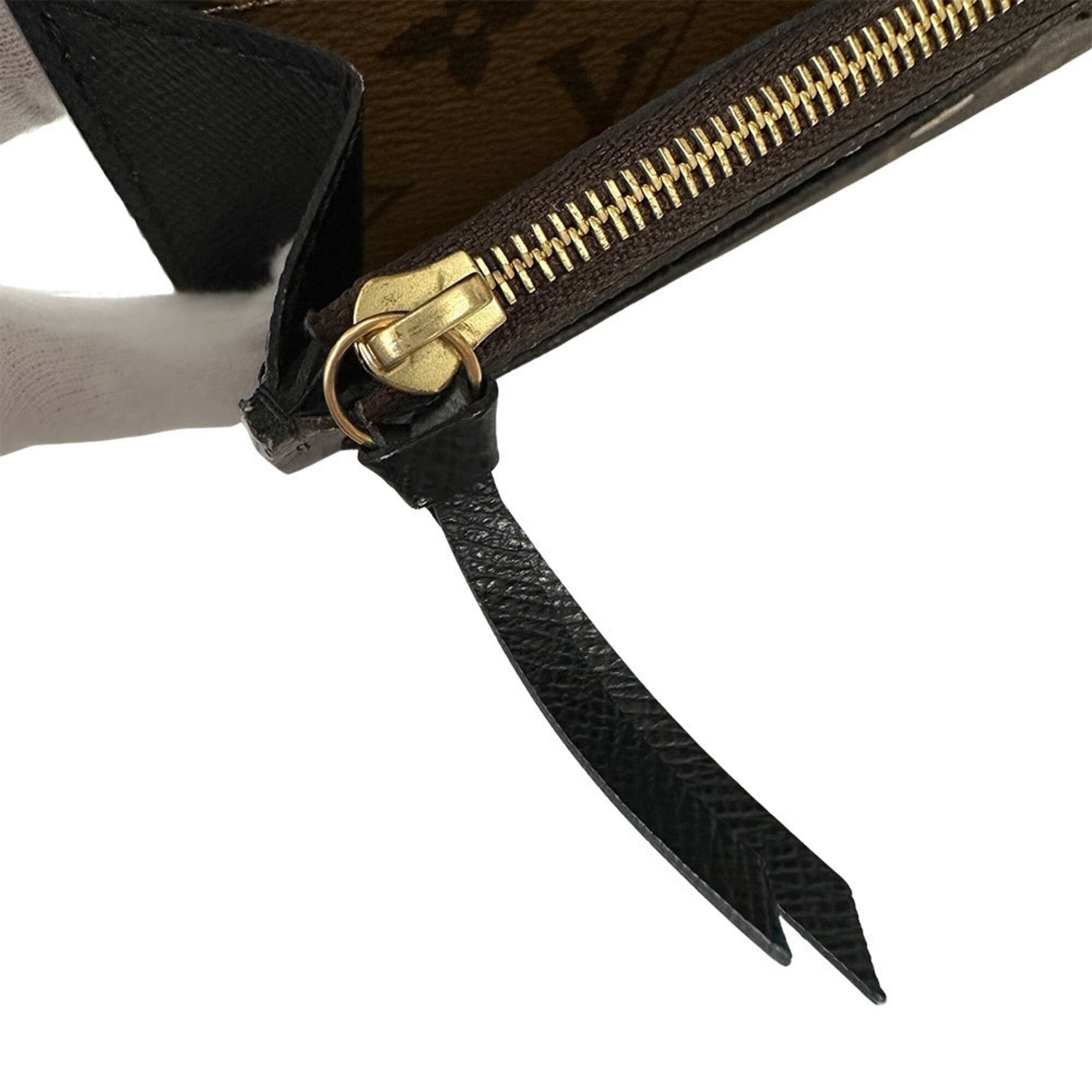 Louis Vuitton Louis Vuitton Women's Monogram Reverse Wallet, Long Canvas Portefeuille Emilie, Reverse, M82157, Brown/Beige Size ONE SIZE - 8 Thumbnail