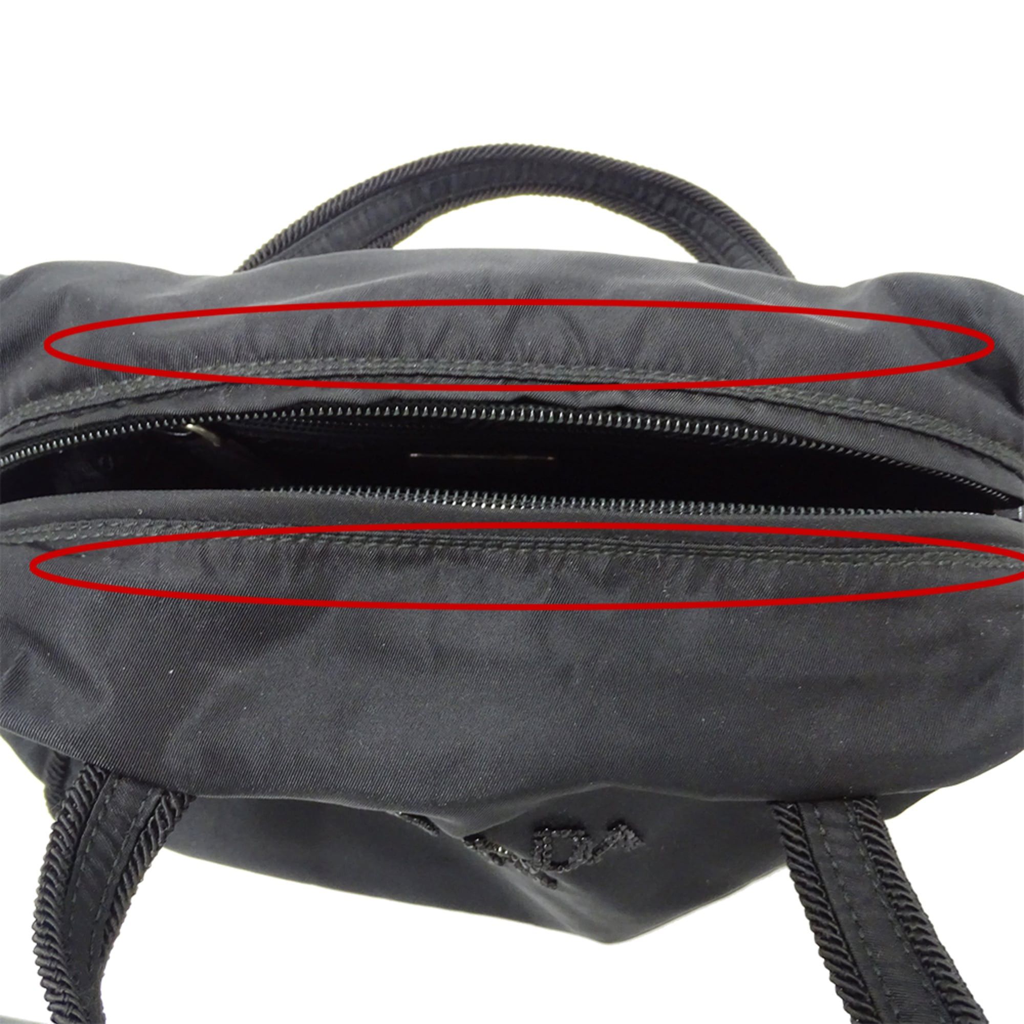 Prada Prada handbag for women, brand name handbag, Tessuto nylon, beads, black, B3764, perfect going out. Size ONE SIZE - 11 Thumbnail