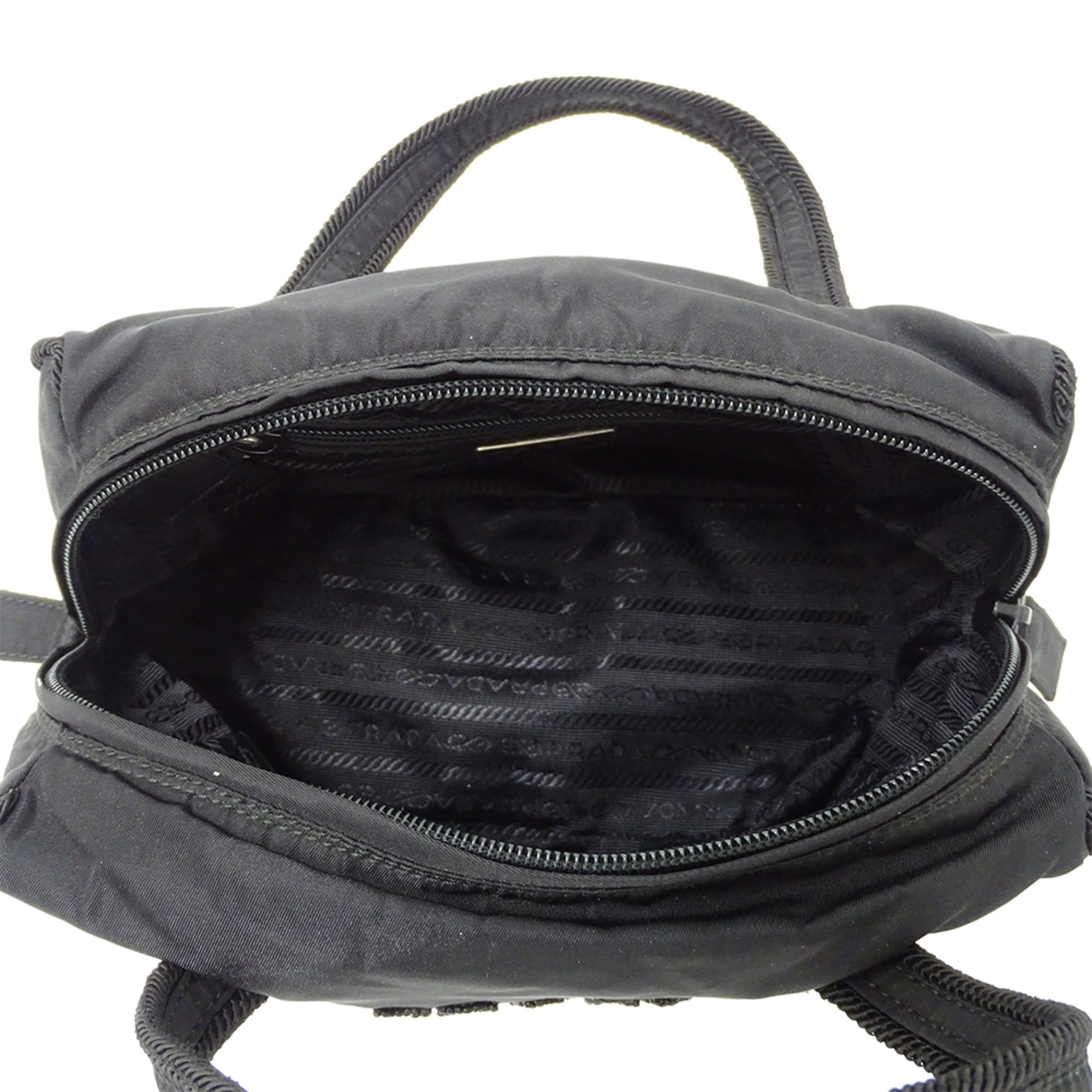 Prada Prada handbag for women, brand name handbag, Tessuto nylon, beads, black, B3764, perfect going out. Size ONE SIZE - 5 Thumbnail