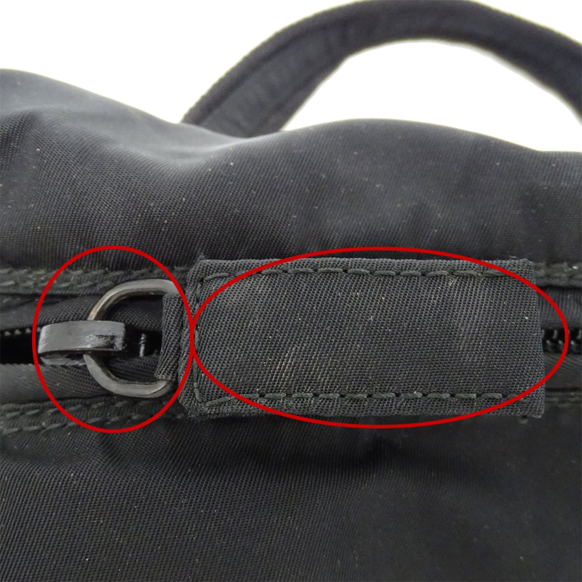 Prada Prada handbag for women, brand name handbag, Tessuto nylon, beads, black, B3764, perfect going out. Size ONE SIZE - 14 Thumbnail