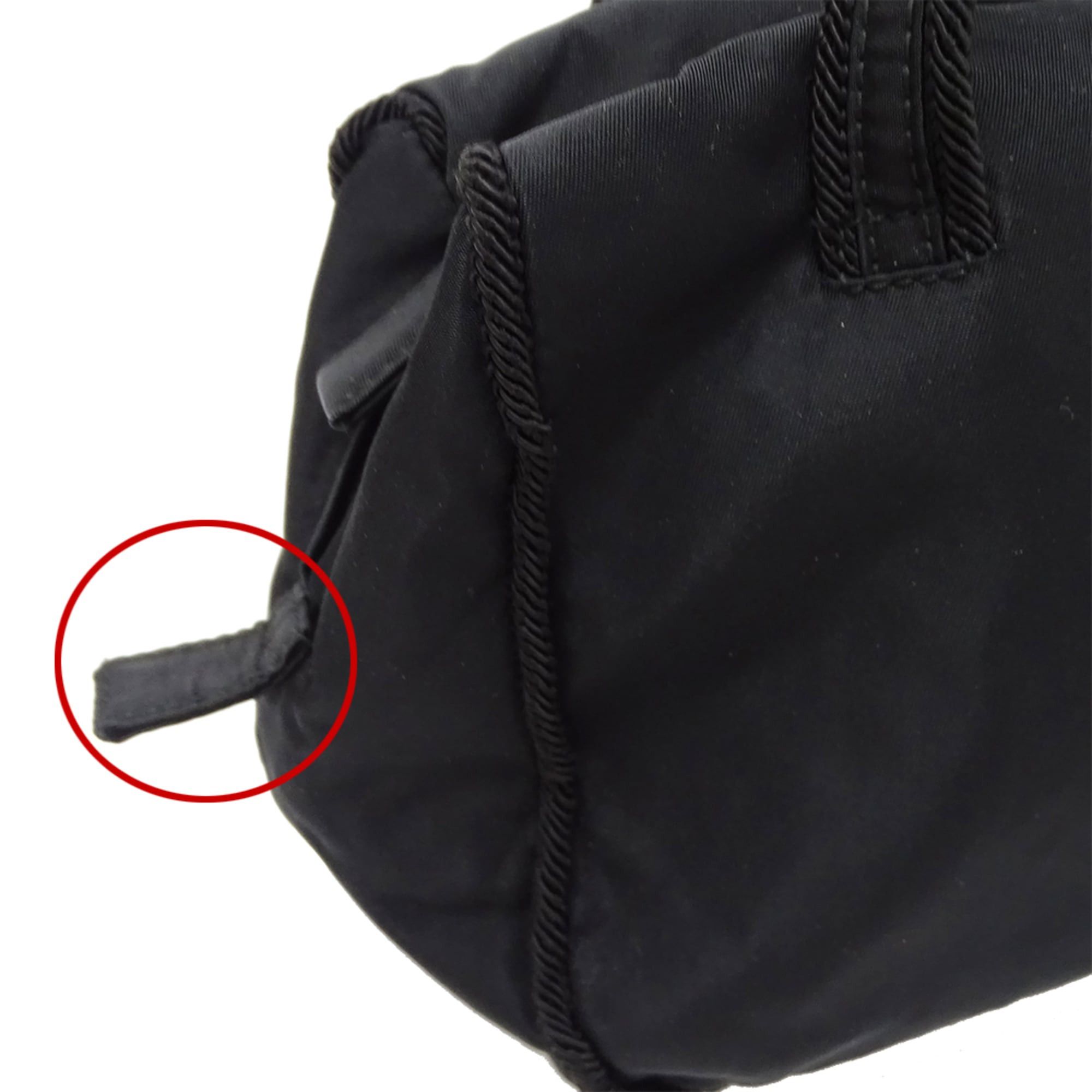 Prada Prada handbag for women, brand name handbag, Tessuto nylon, beads, black, B3764, perfect going out. Size ONE SIZE - 10 Thumbnail