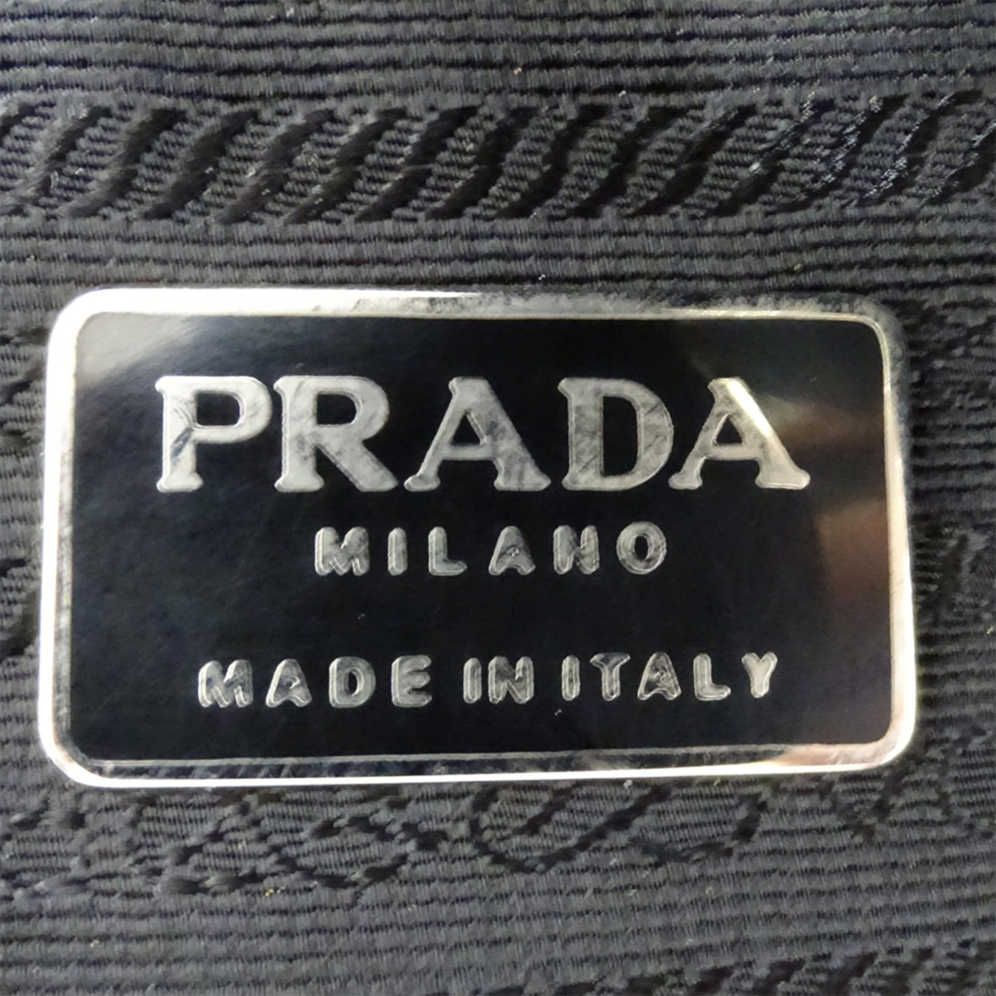 Prada Prada handbag for women, brand name handbag, Tessuto nylon, beads, black, B3764, perfect going out. Size ONE SIZE - 6 Thumbnail