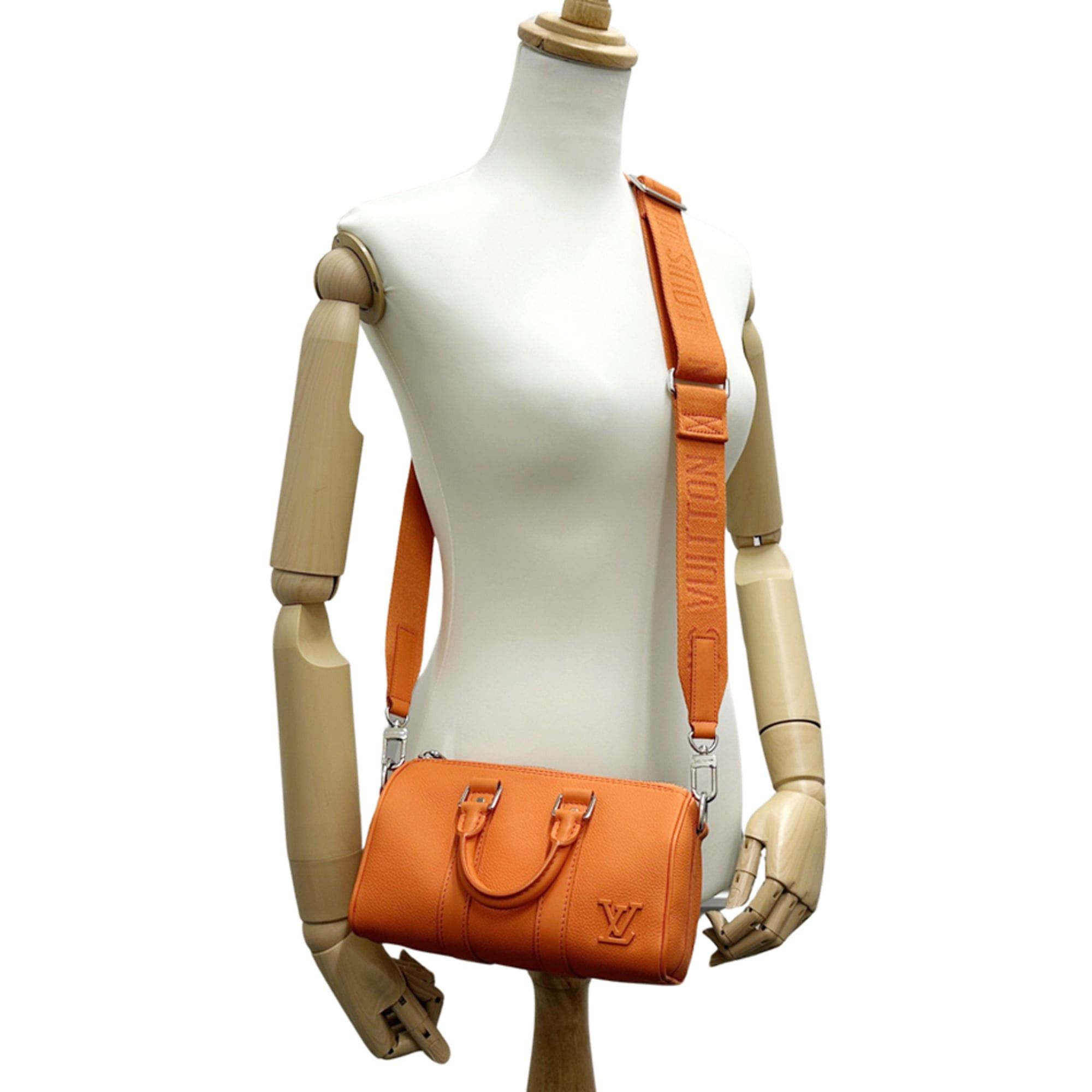 Louis Vuitton Louis Vuitton Aerogram Handbag for Women and Men, Brand Handbag/Shoulder Bag, 2-way, Leather, Keepall XS, Volcano Orange, M81004, Mini Crossbody Bag Size ONE SIZE - 7 Thumbnail