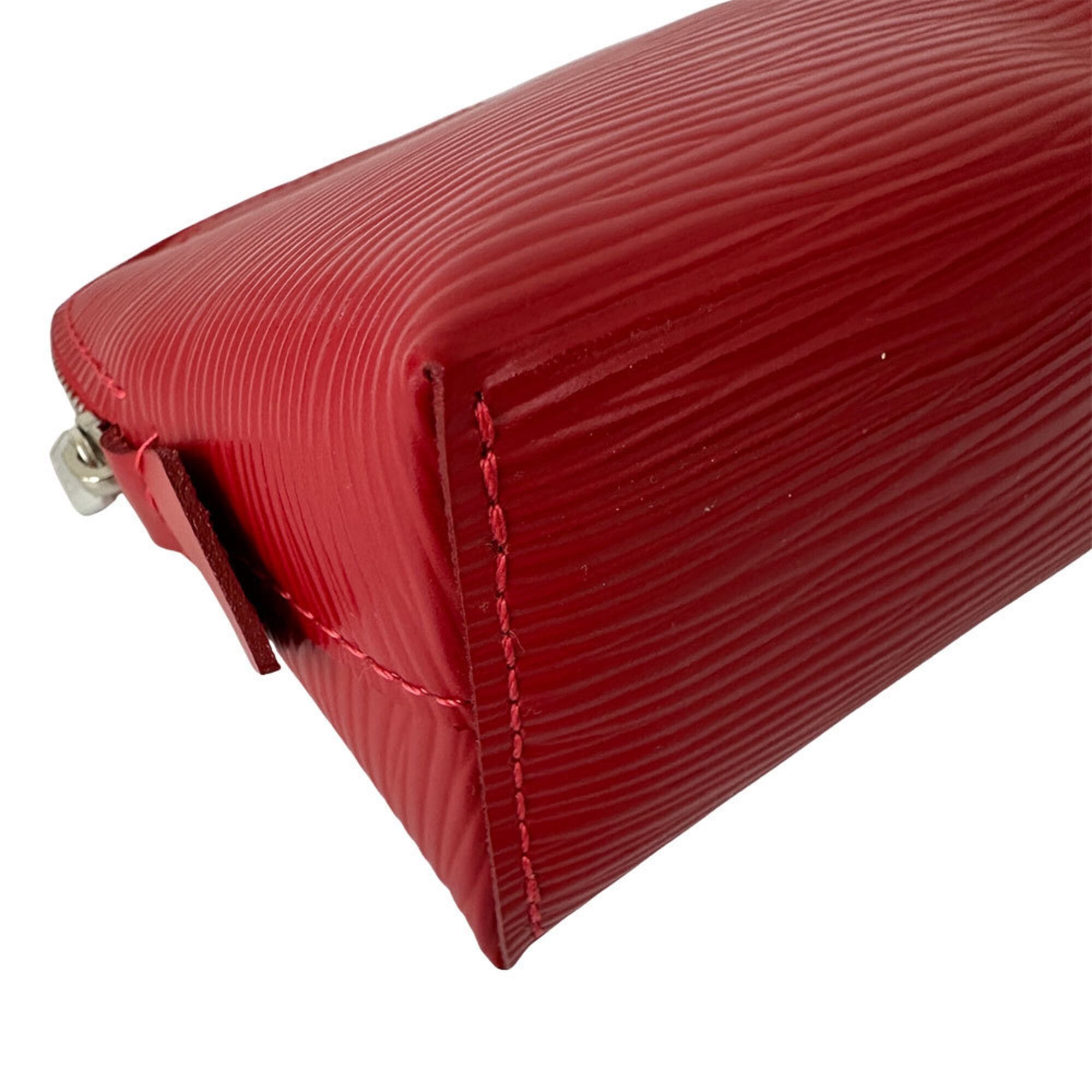 Louis Vuitton Louis Vuitton Handbag Pouch Epi Leather Women's Brand Cosmetic Pochette Castilian Red M41114 Size ONE SIZE - 4 Thumbnail