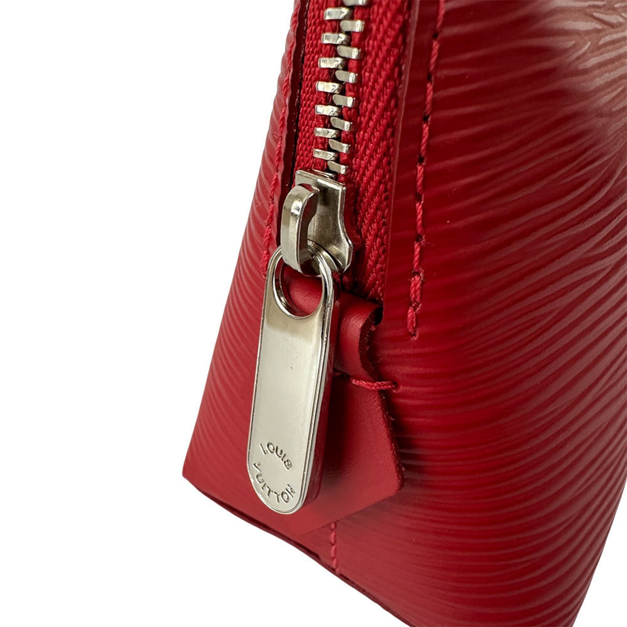Louis Vuitton Louis Vuitton Handbag Pouch Epi Leather Women's Brand Cosmetic Pochette Castilian Red M41114 Size ONE SIZE - 7 Thumbnail