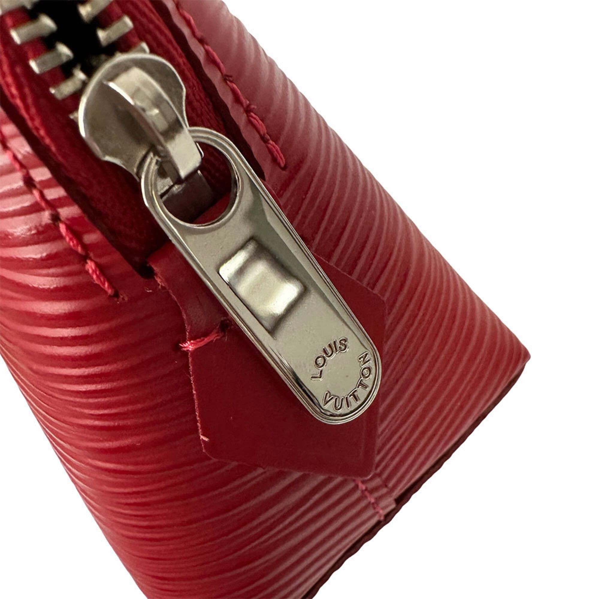 Louis Vuitton Louis Vuitton Handbag Pouch Epi Leather Women's Brand Cosmetic Pochette Castilian Red M41114 Size ONE SIZE - 6 Thumbnail