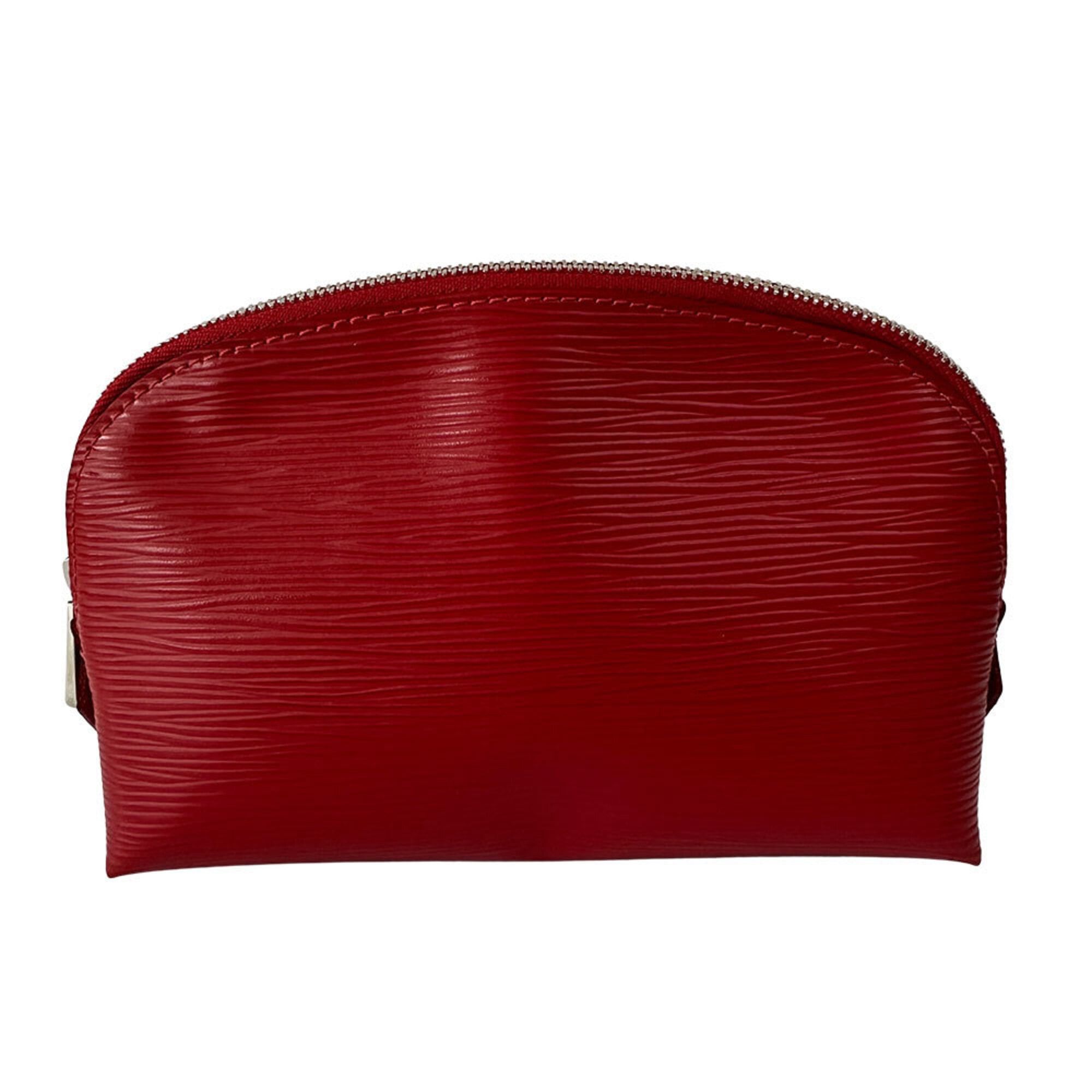 Louis Vuitton Louis Vuitton Handbag Pouch Epi Leather Women's Brand Cosmetic Pochette Castilian Red M41114 Size ONE SIZE - 2 Thumbnail