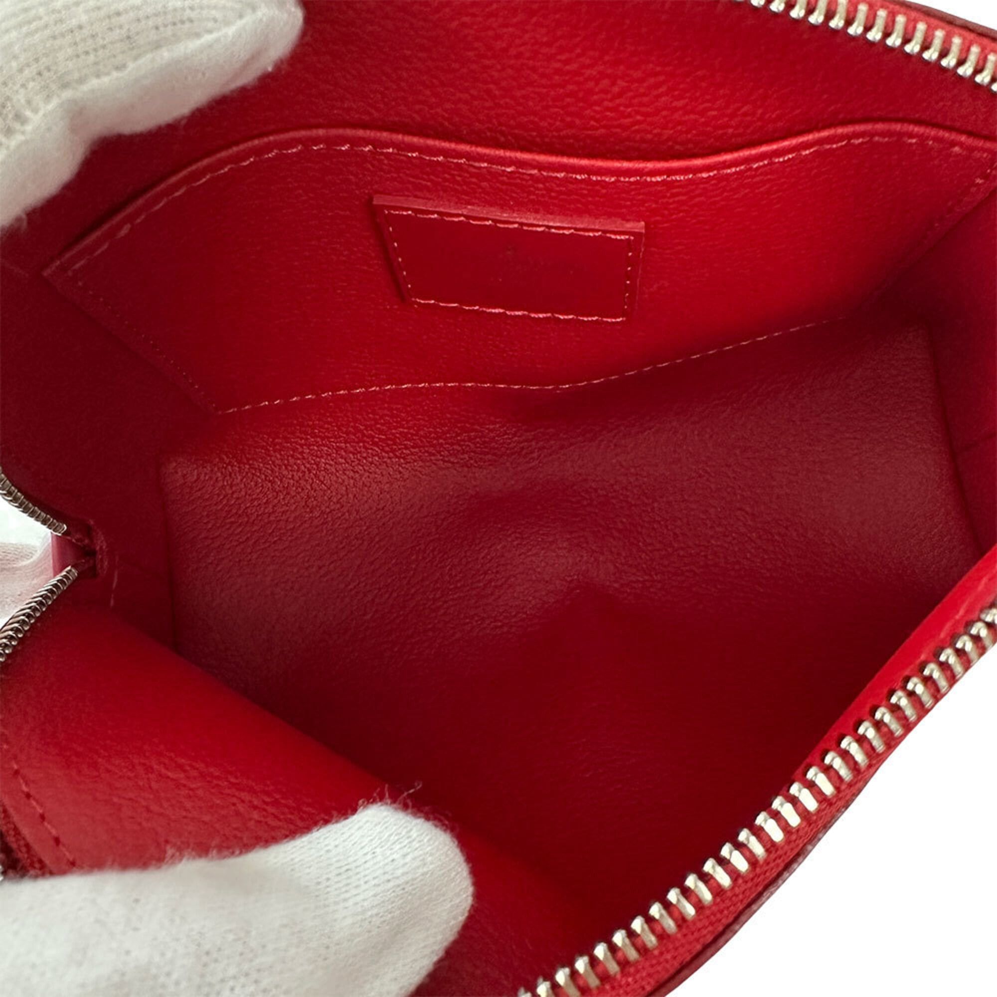 Louis Vuitton Louis Vuitton Handbag Pouch Epi Leather Women's Brand Cosmetic Pochette Castilian Red M41114 Size ONE SIZE - 9 Thumbnail