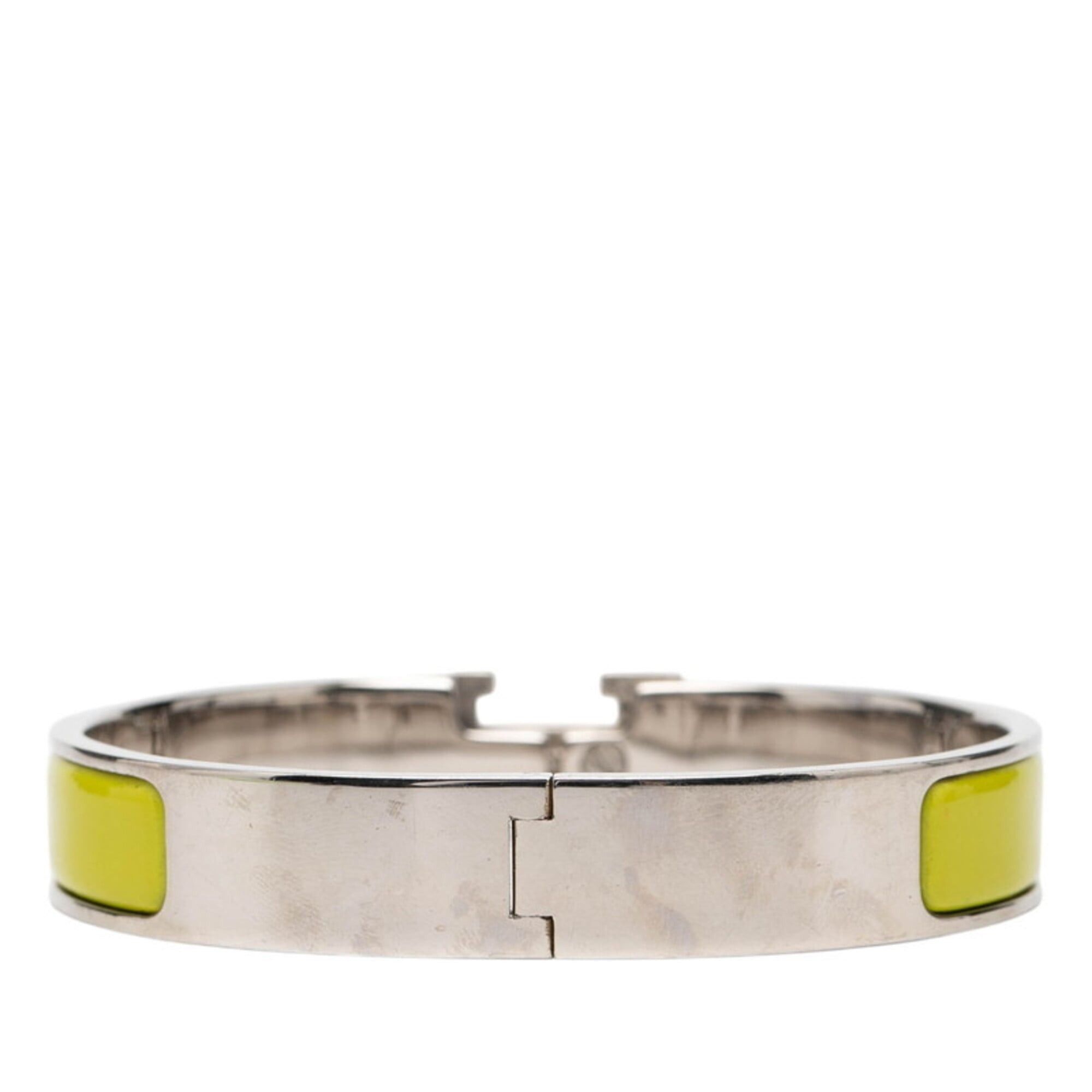 Hermes Click H GM Bracelet, Anise Green, Silver Hardware  display picture 2